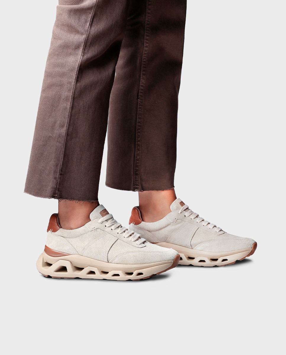 Zapatillas de mujer de piel con suela runner - Toni Pons - Gris Piedra Gris Piedra-2