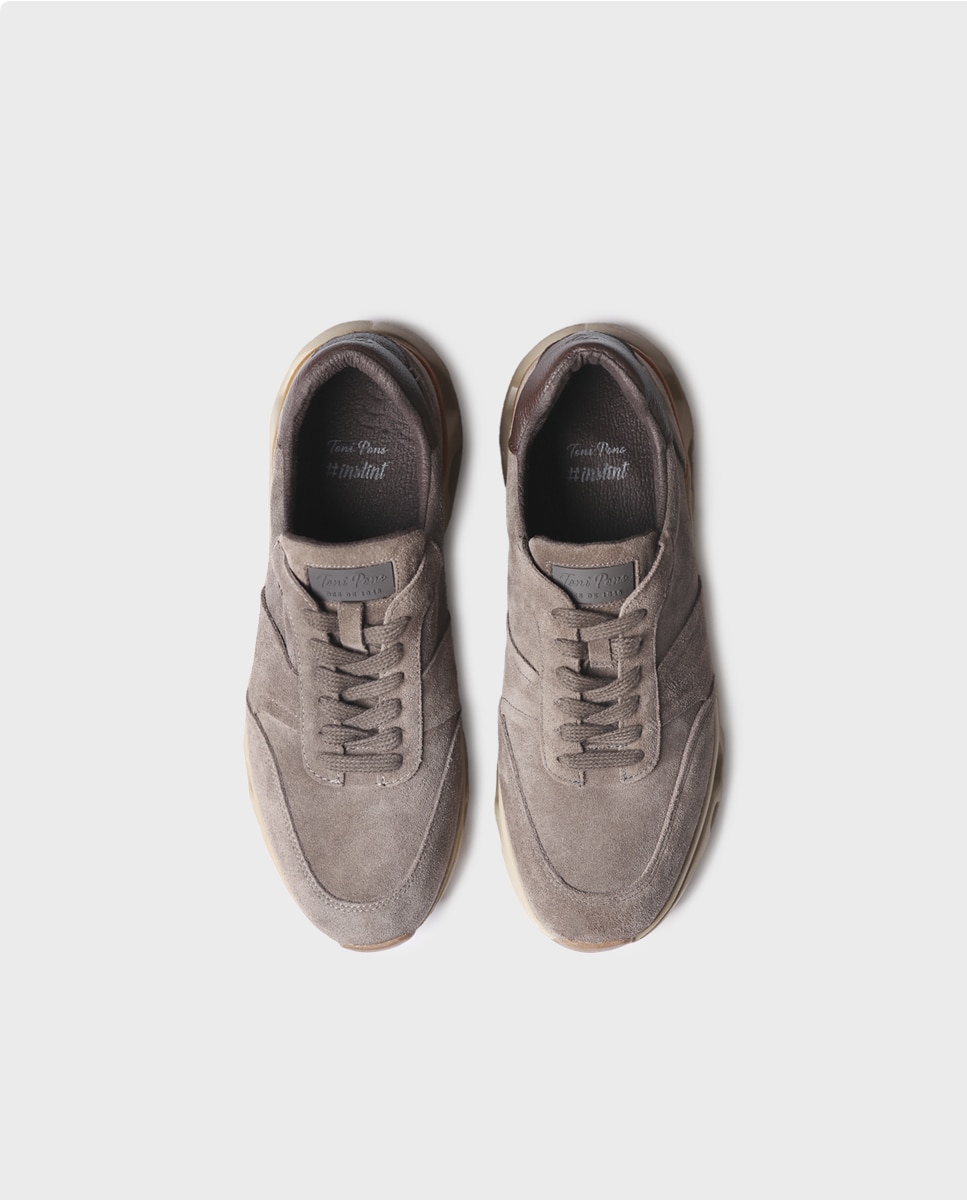 Zapatillas de hombre de piel con suela perforada amortiguadora - Toni Pons - Topo Topo-3