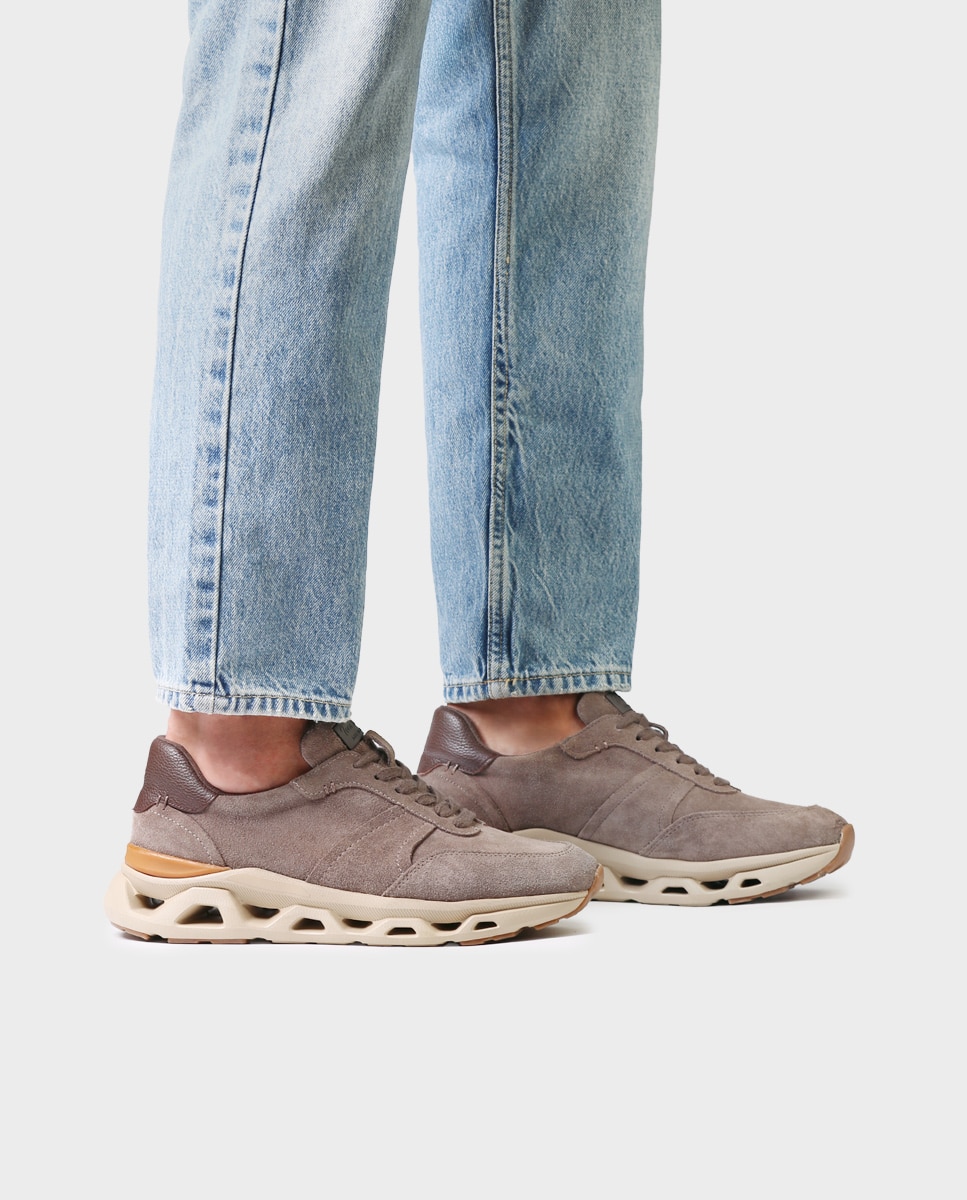 Zapatillas de hombre de piel con suela perforada amortiguadora - Toni Pons - Topo Topo-2