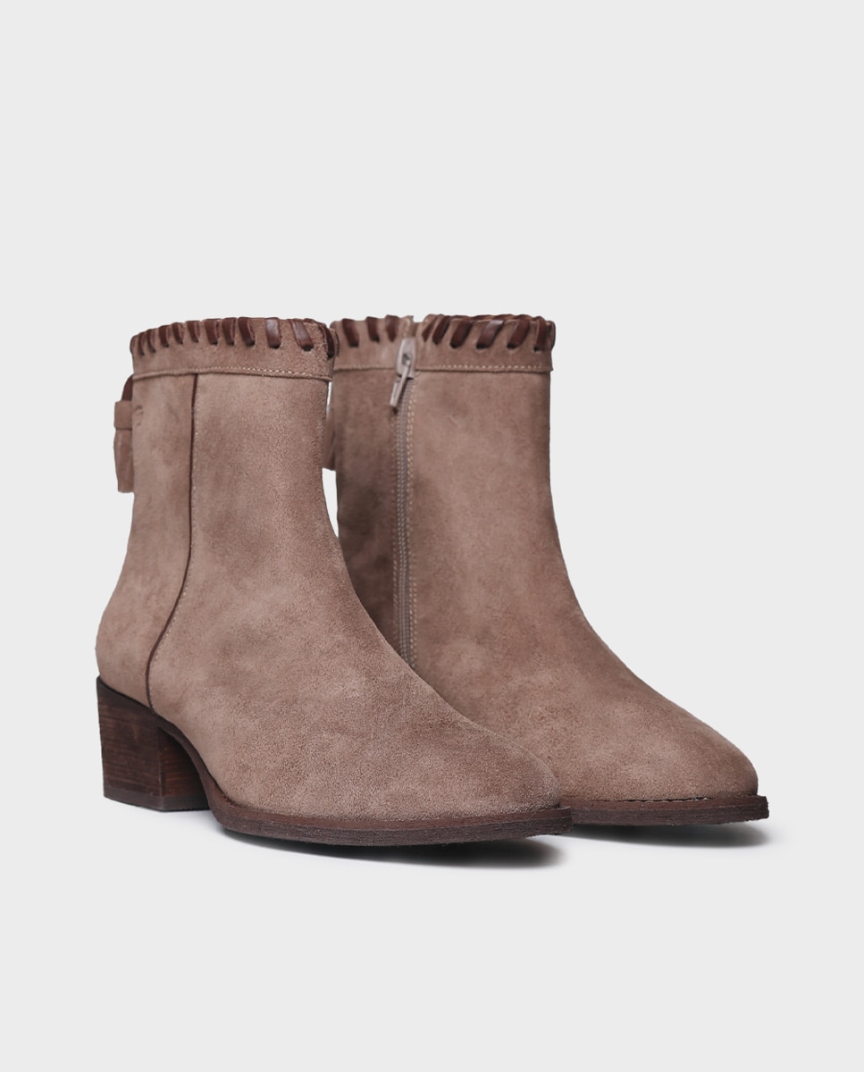 Botines de mujer de serraje con cremallera - Toni Pons - Topo Topo-4