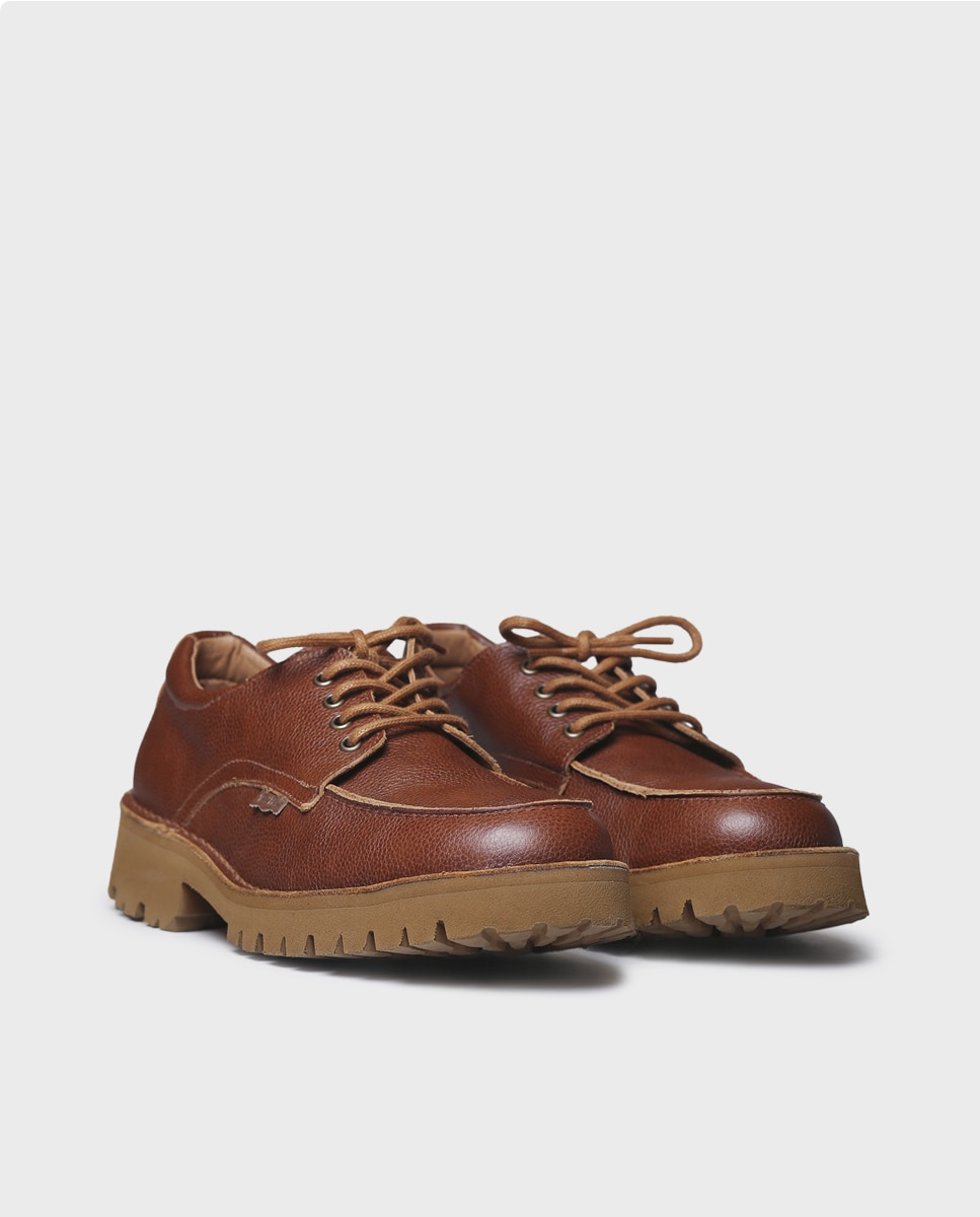 Zapatos de cordones de hombre de piel - Toni Pons - Marrón claro Marrón claro-4