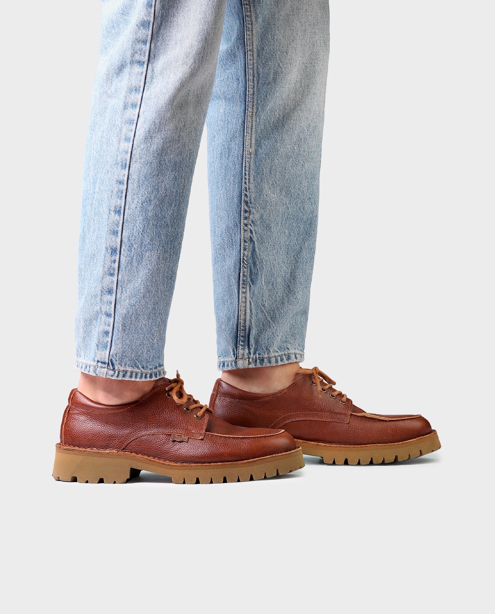 Zapatos de cordones de hombre de piel - Toni Pons - Marrón claro Marrón claro-2