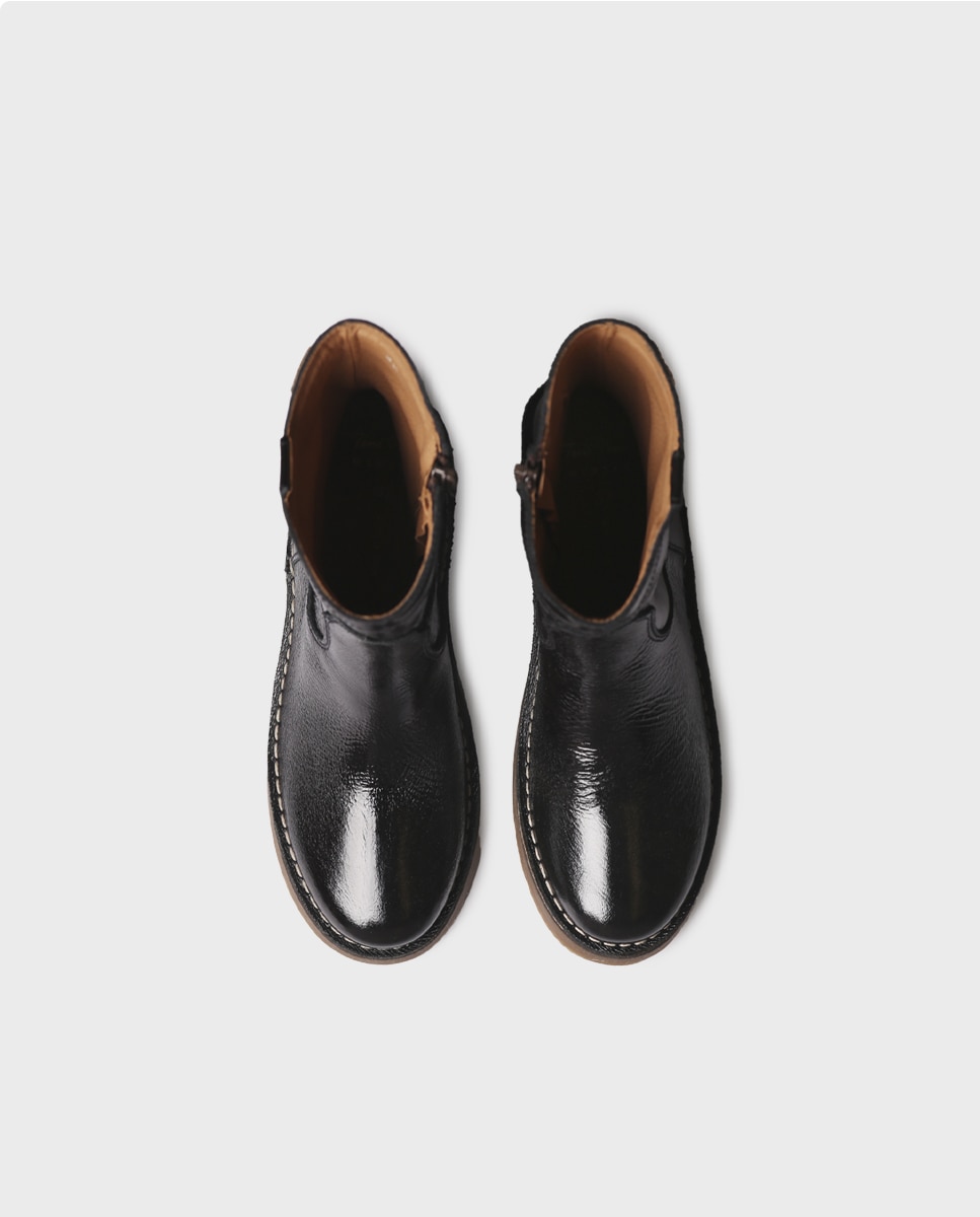 Botines de mujer de piel con cremallera - Toni Pons - Marrón oscuro Marrón oscuro-3