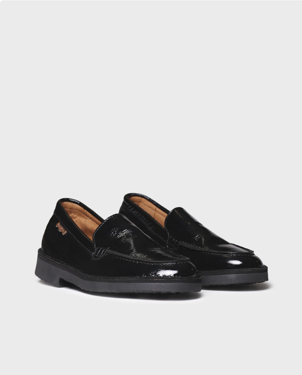 Imagen 4 de Mocasines planos de mujer de piel de charol - Toni Pons - Negro Negro