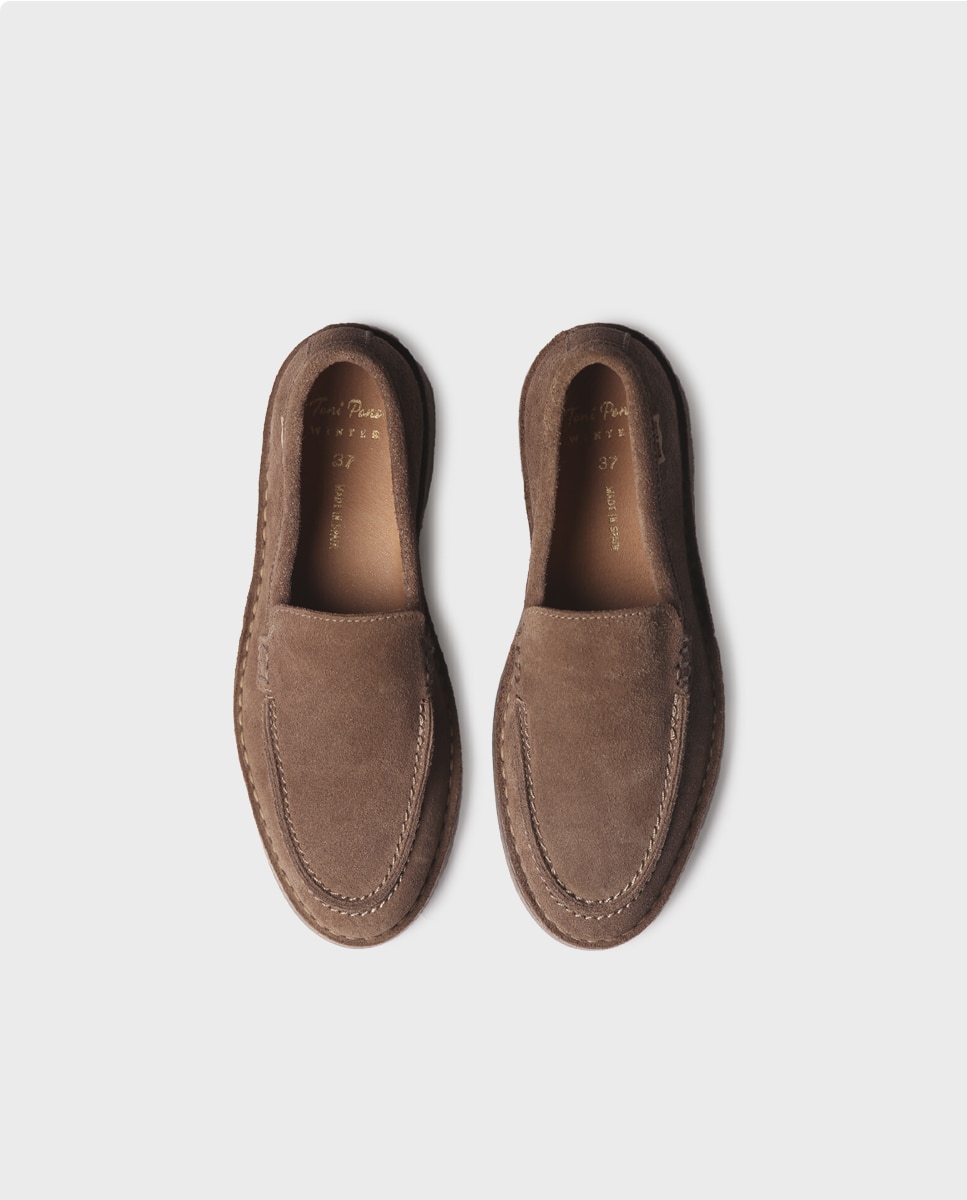Mocasines planos de mujer de serraje - Toni Pons - Topo Topo-3
