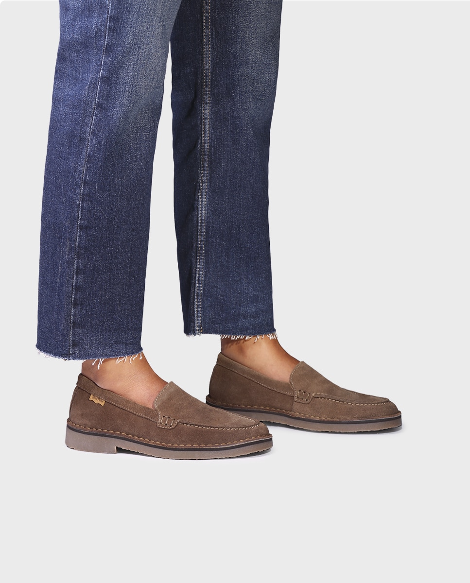 Mocasines planos de mujer de serraje - Toni Pons - Topo Topo-2