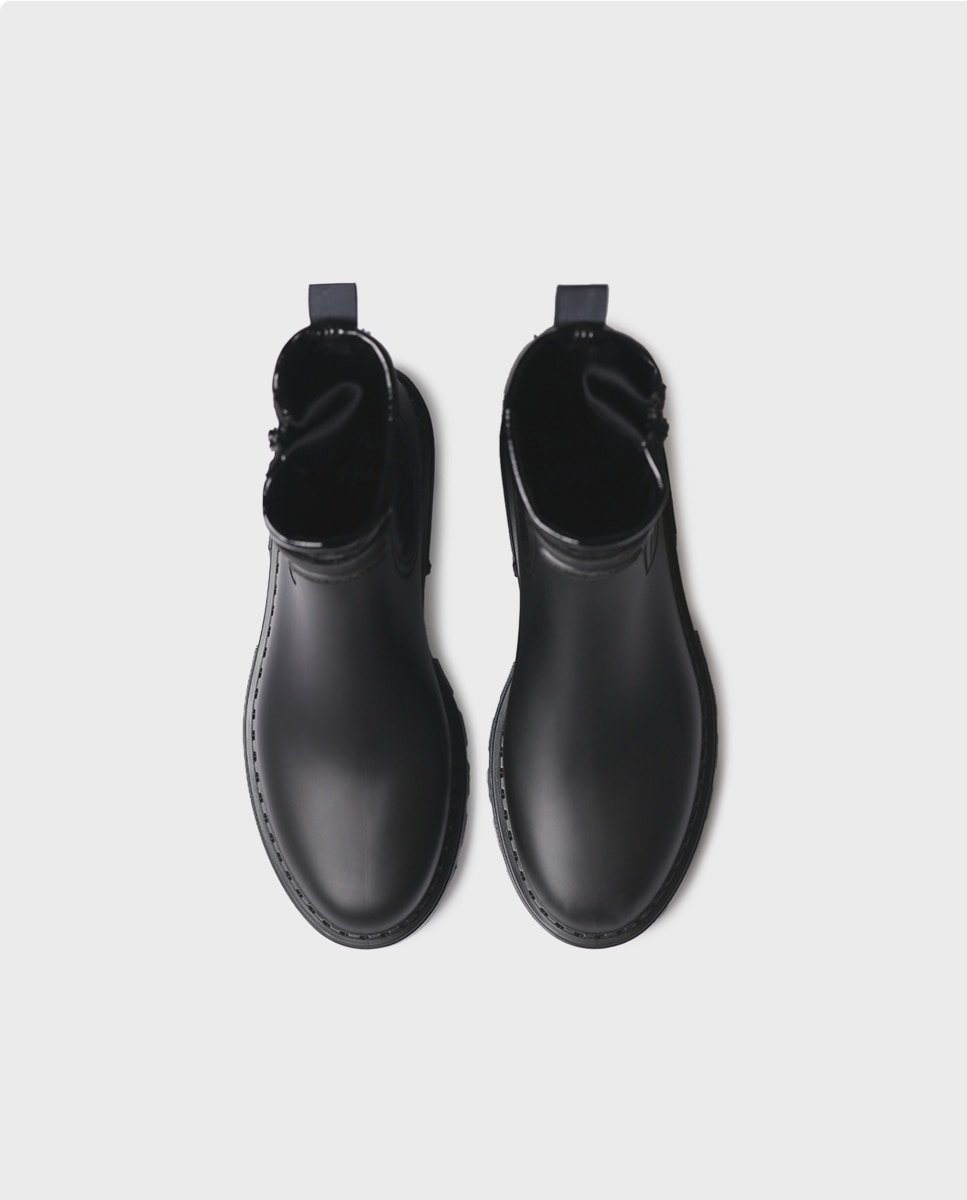 Botines de agua de mujer de goma con cremallera - Toni Pons - Negro Negro-3