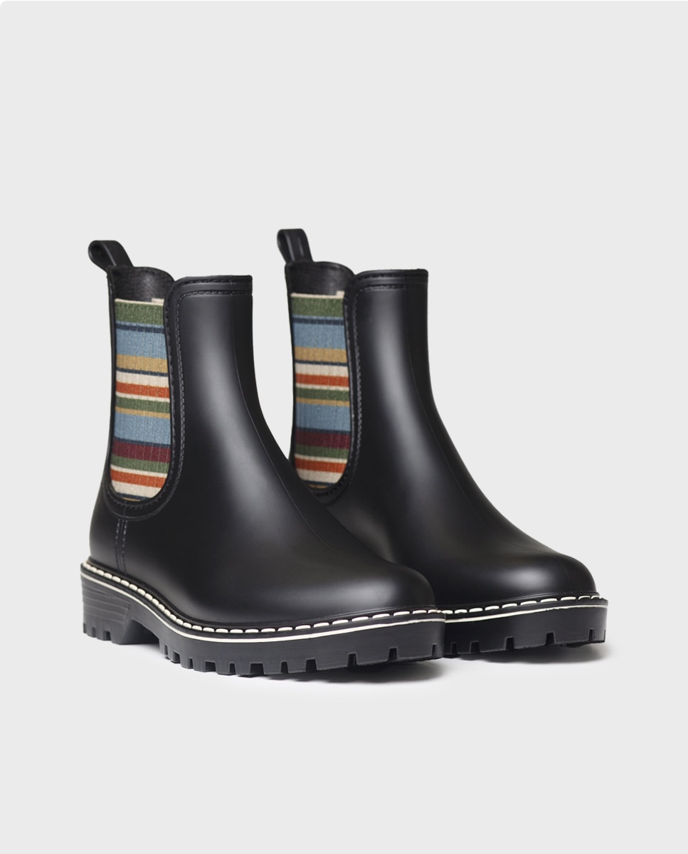 Botines de agua de mujer de goma con elásticos - Colores Colores-4