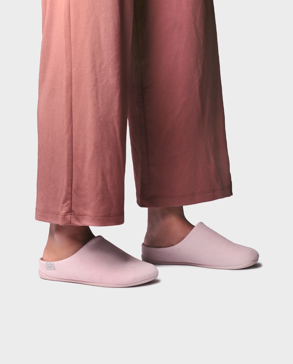Zapatillas de casa de mujer tipo zueco - Toni Pons - Rosa Rosa-2