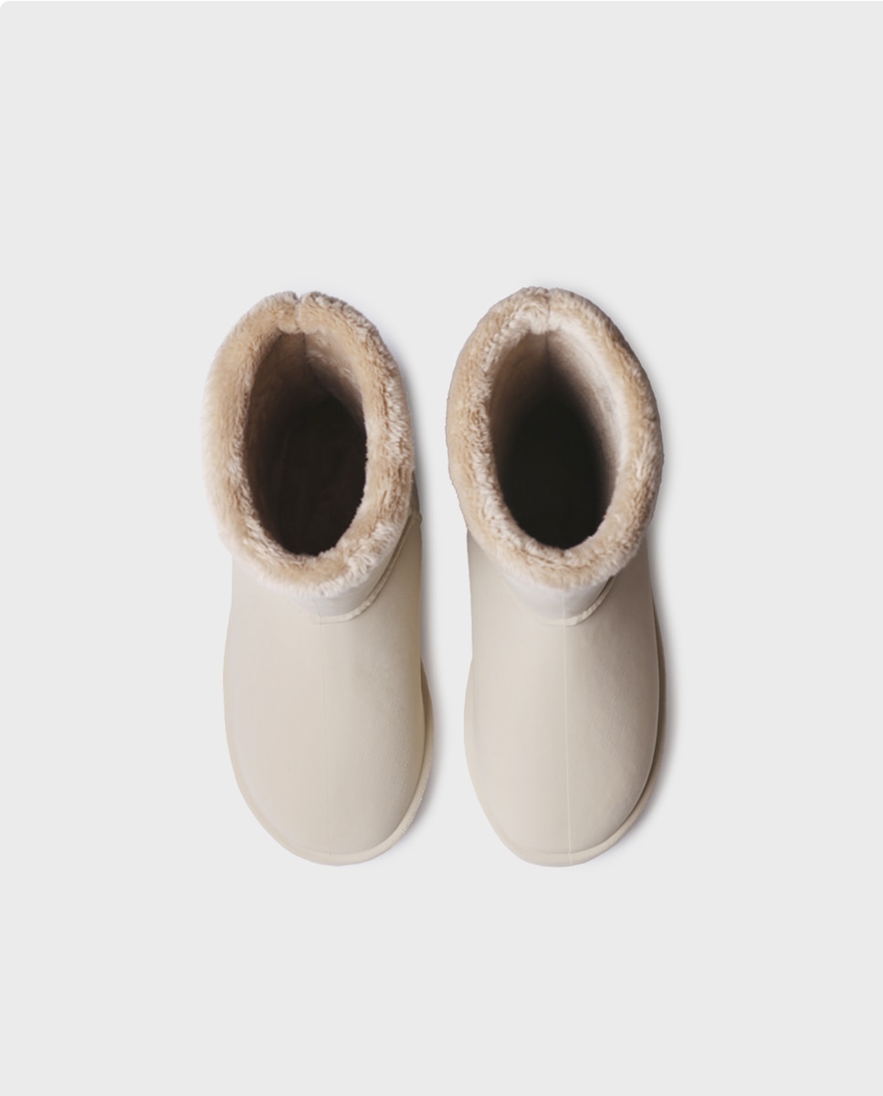 Botines de agua de mujer de goma con pelo al interior - Toni Pons - Beige Beige-3