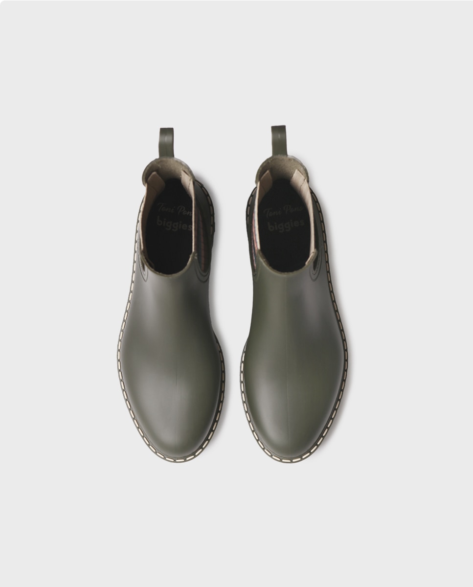 Botines de agua de mujer de goma con elásticos - Toni Pons - Verde Verde-3