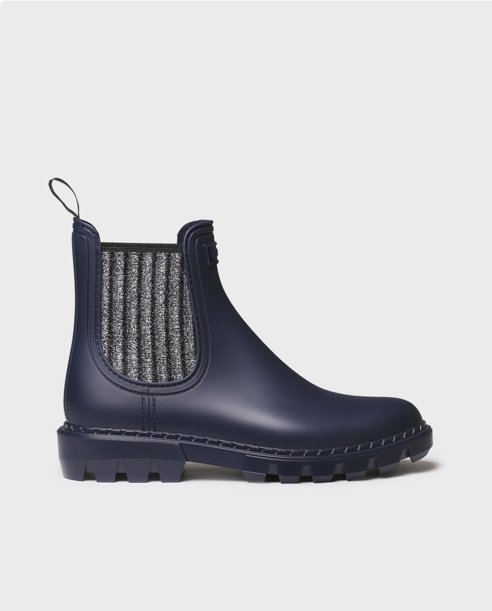 Botines de agua de mujer de goma con elásticos - Toni Pons - Azul marino Azul marino-1