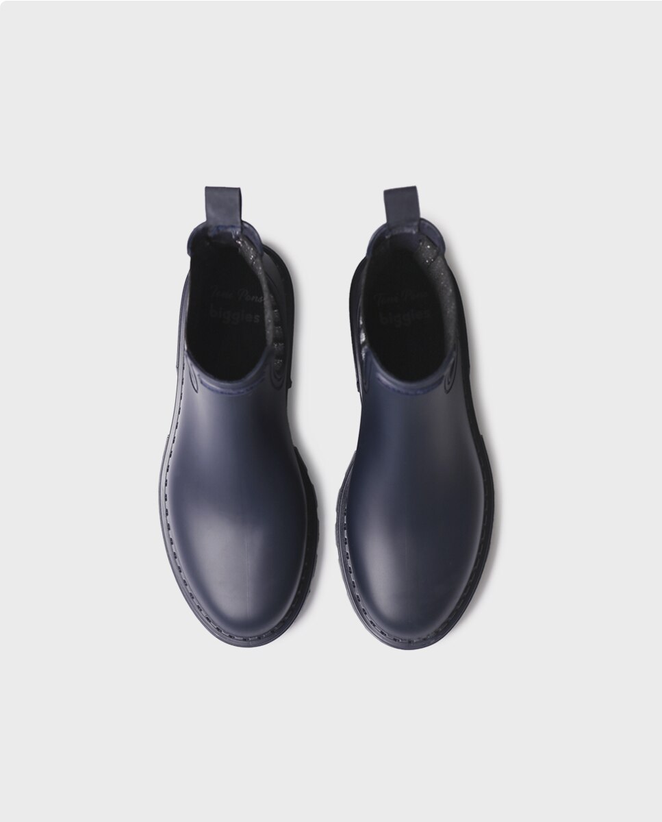 Botines de agua de mujer de goma con elásticos - Toni Pons - Azul marino Azul marino-3