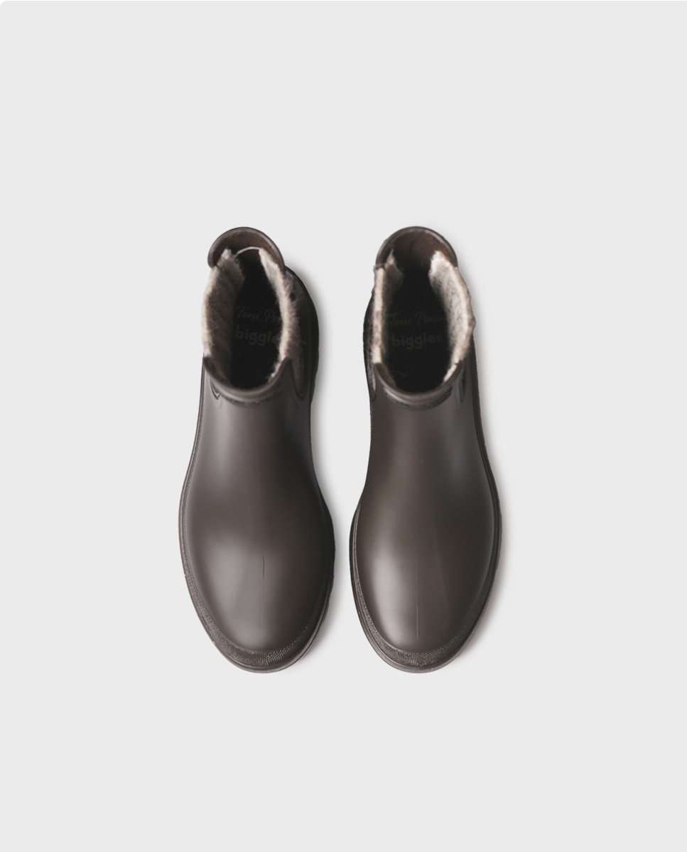 Botines de agua de mujer de goma con plataforma - Toni Pons - Marrón Marrón-2
