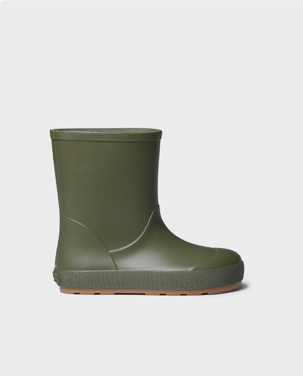 Imagen 0 de Botas de agua de niños de goma antideslizante Kaki