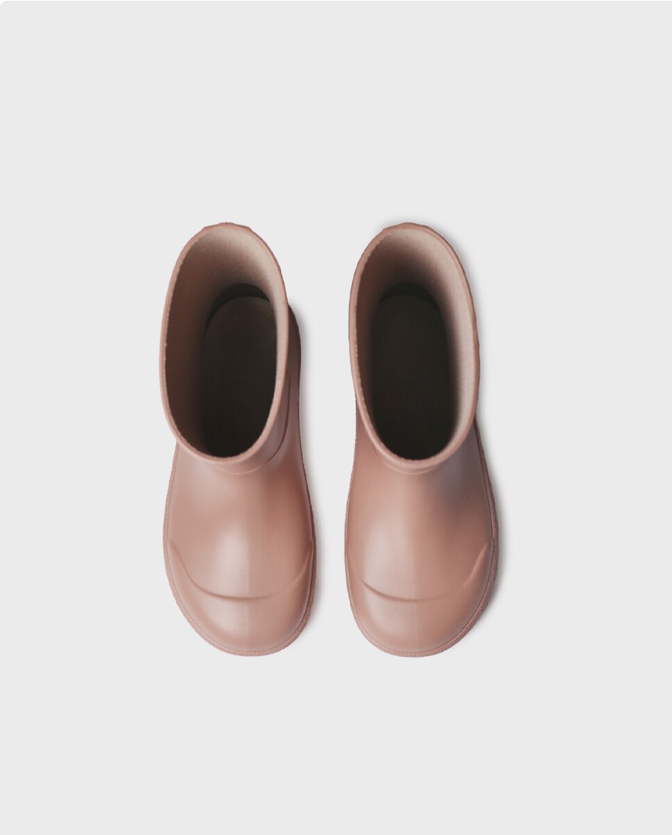 Botas de agua de niños de goma antideslizante - Toni Pons - Rosa Rosa-3