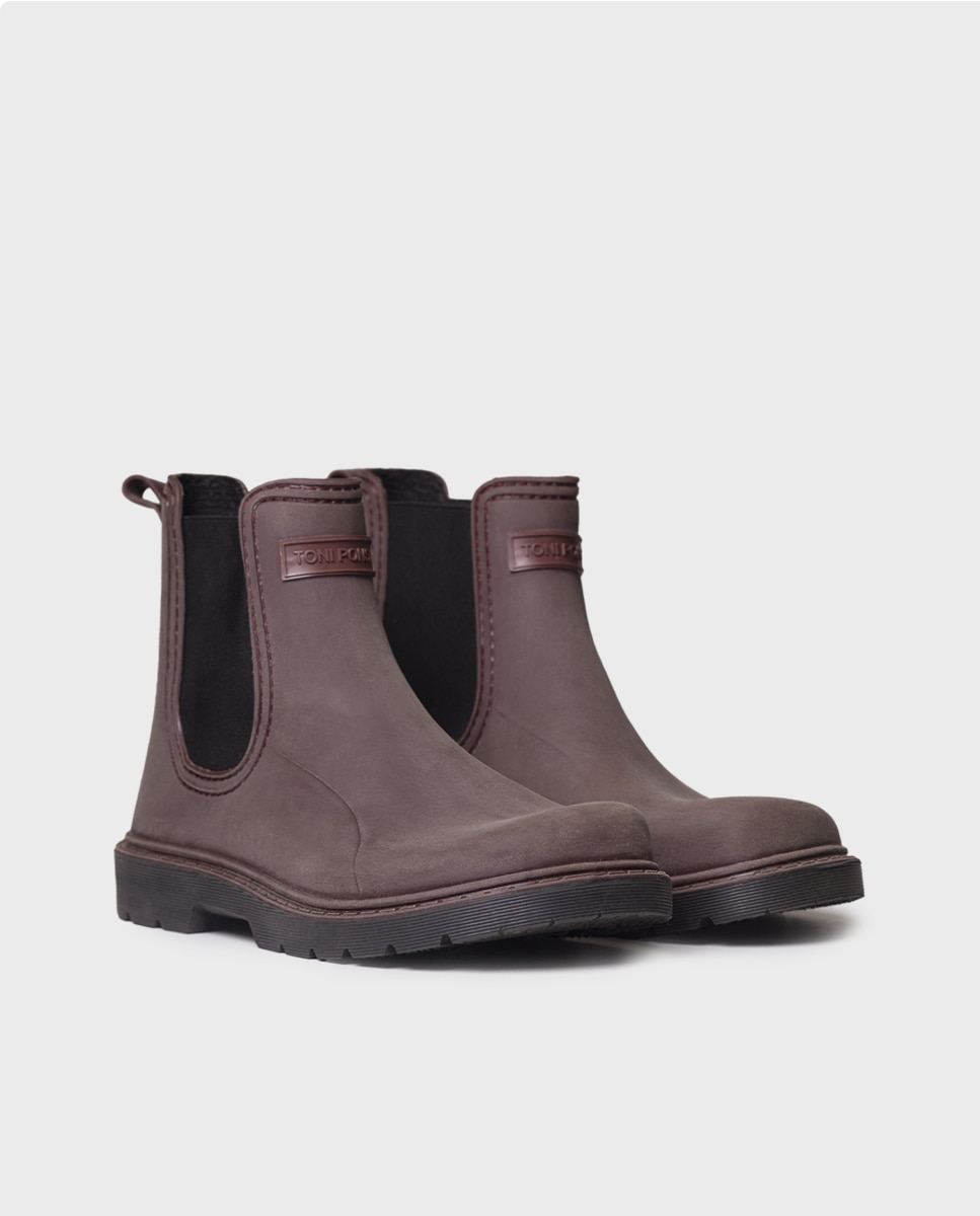 Botines de agua tipo barefoot de mujer con elásticos - Toni Pons - Granate Granate-4