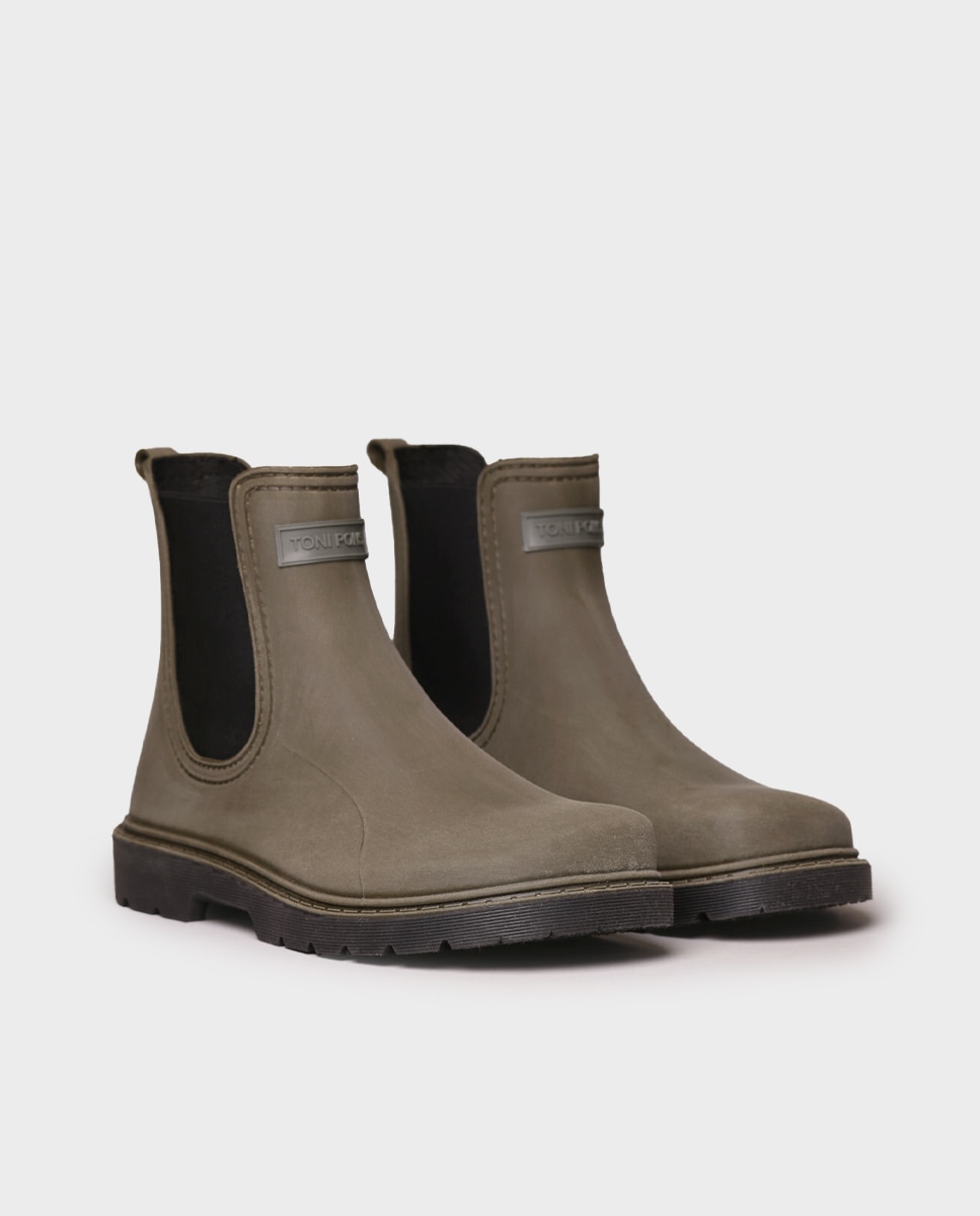 Botines de agua tipo barefoot de mujer con elásticos - Toni Pons - Kaki Kaki-4