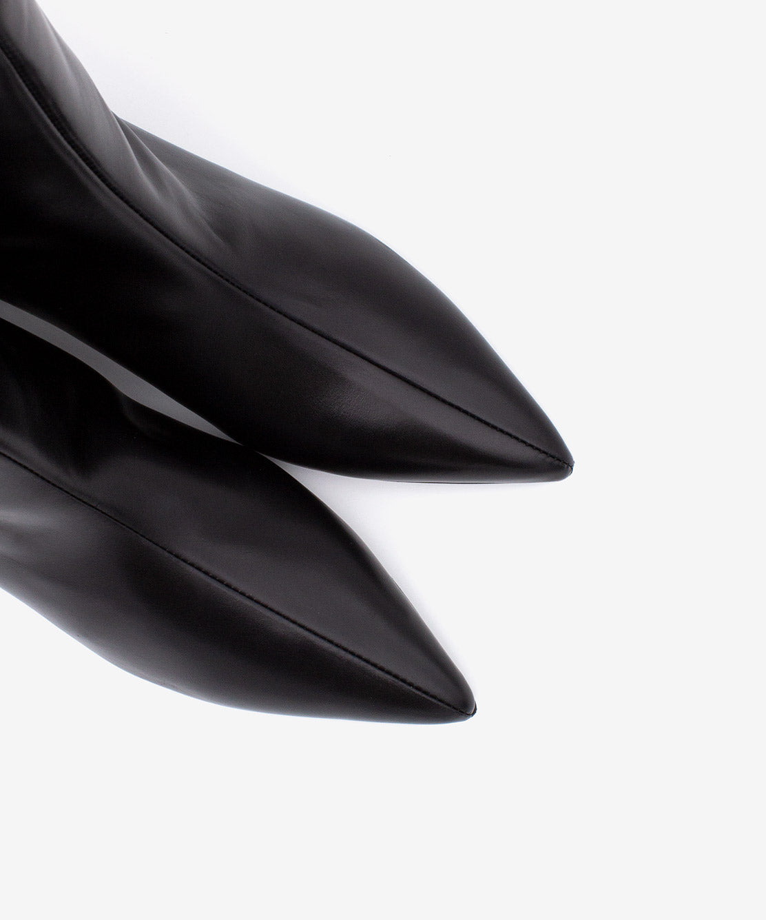 Botines básicos de mujer de tacón cómodo de estilo gaucho de piel lisa semibrillo, alana - Ángel Alarcón - Negro Negro-7