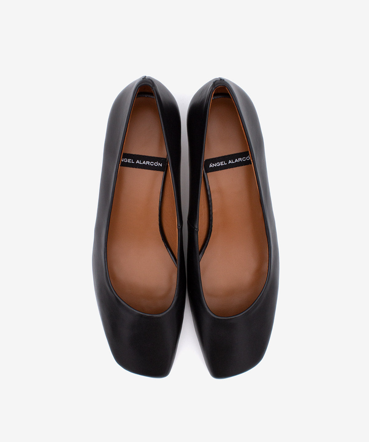 Zapatos de salón de mujer de tacón bajo cómodo de piel suave, amaris - Ángel Alarcón - Negro Negro-5