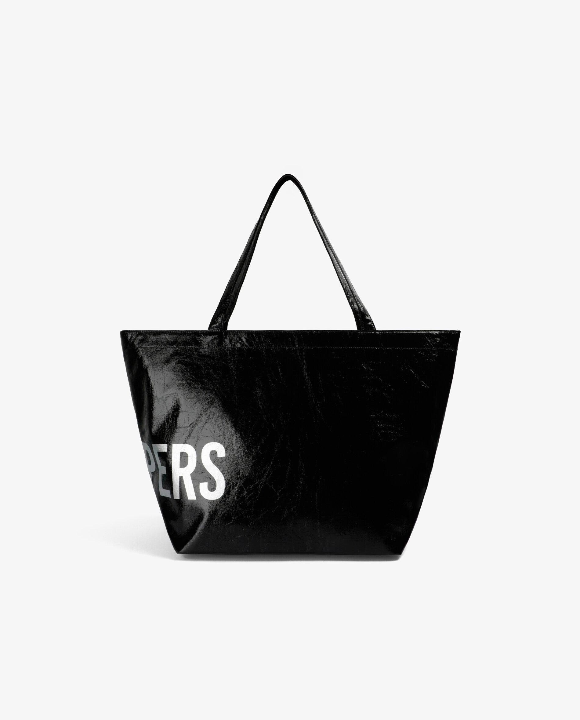 Imagen 3 de Shopper texturizado con logotipo a contraste - Scalpers - Negro Negro