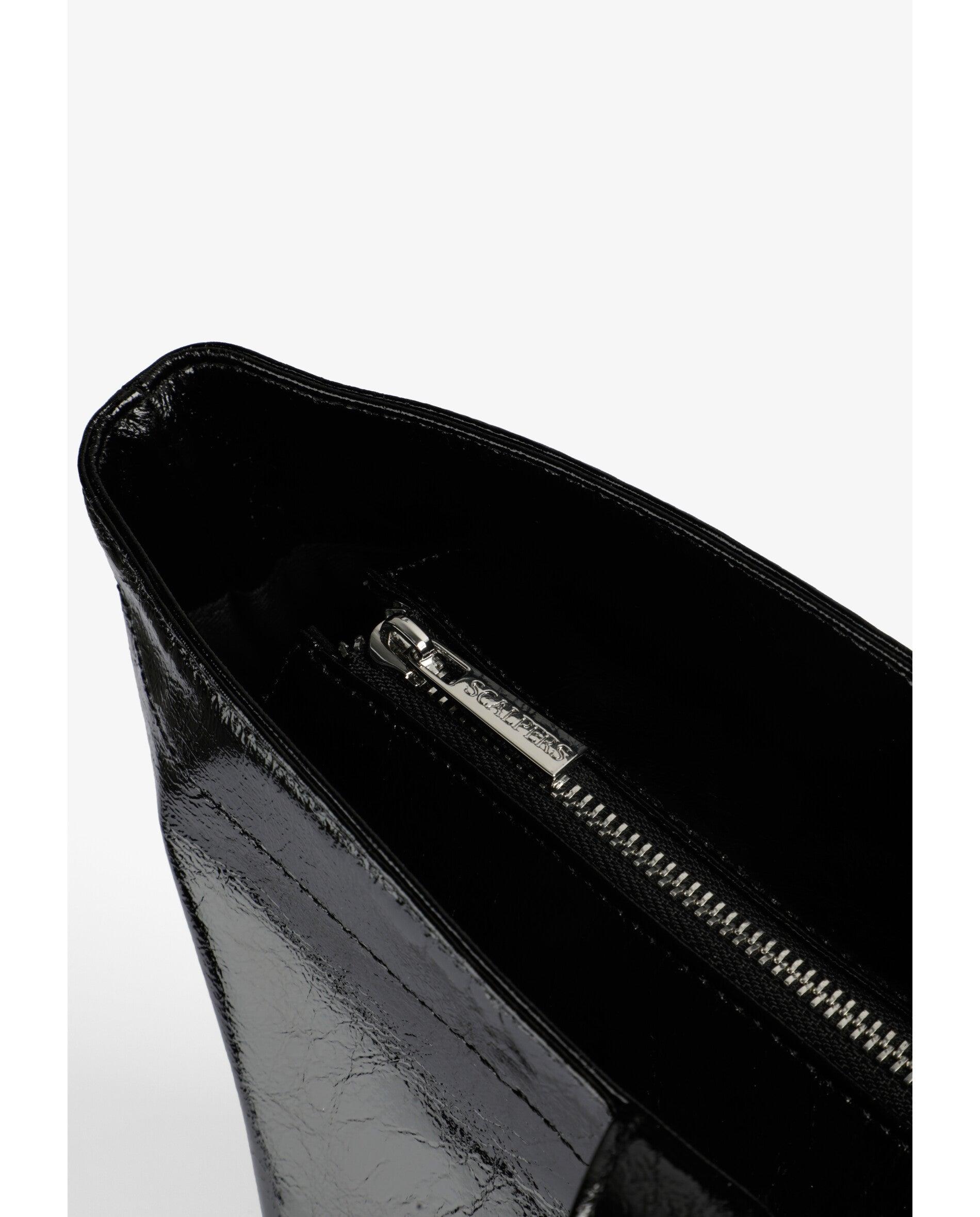 Imagen 4 de Shopper texturizado con logotipo a contraste - Scalpers - Negro Negro