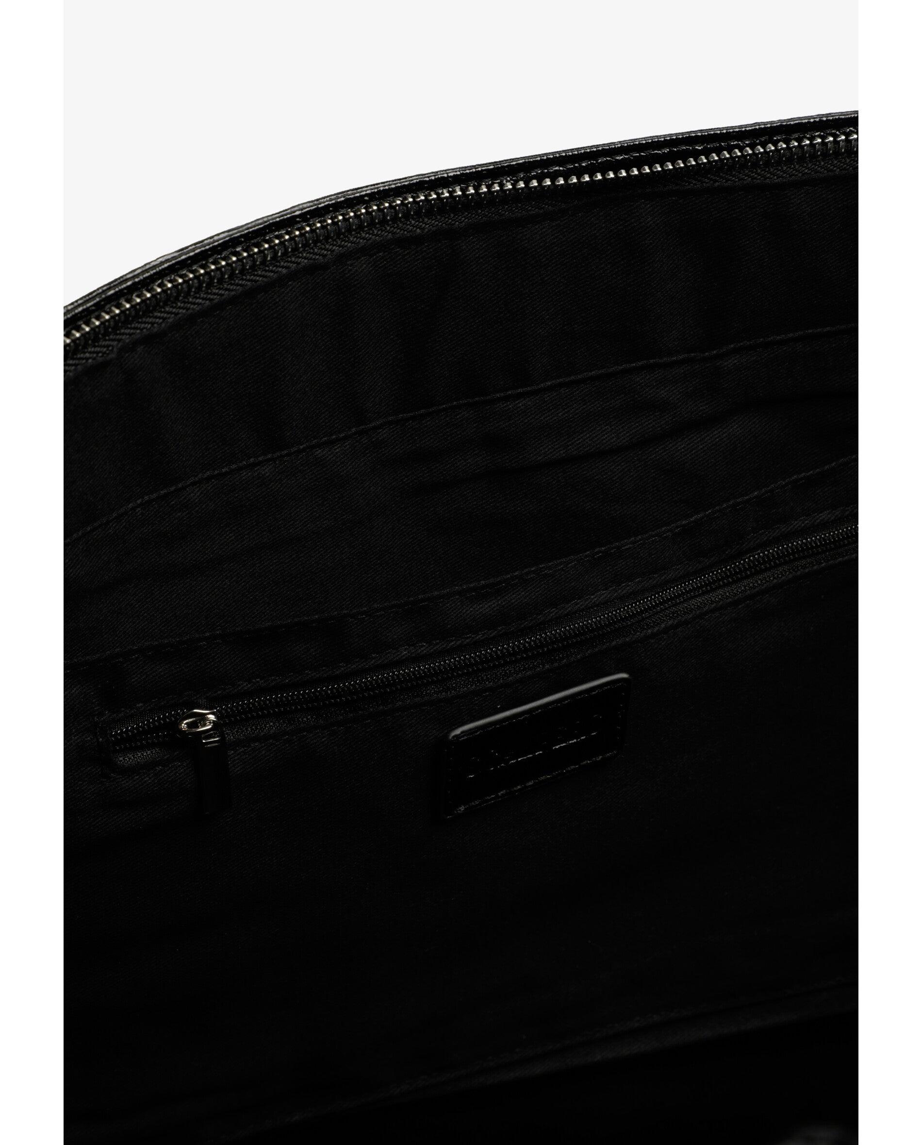 Imagen 5 de Shopper texturizado con logotipo a contraste - Scalpers - Negro Negro