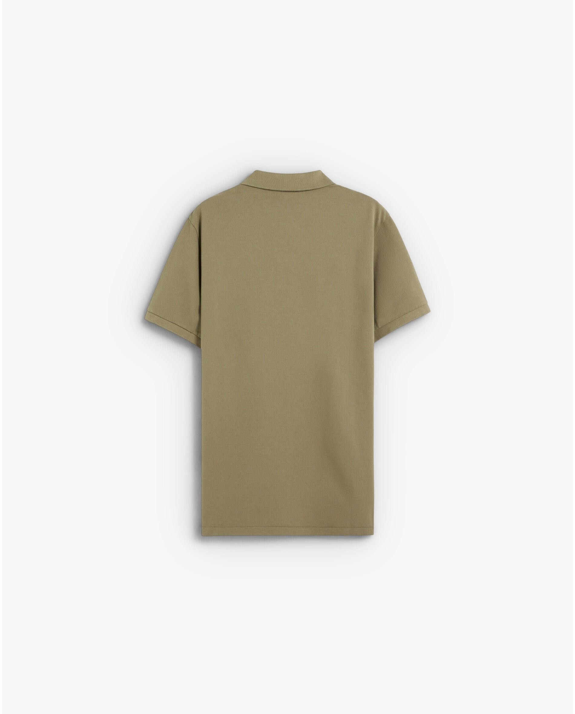 Polo piqué de manga corta de hombre regular fit - Scalpers - Kaki Kaki-2
