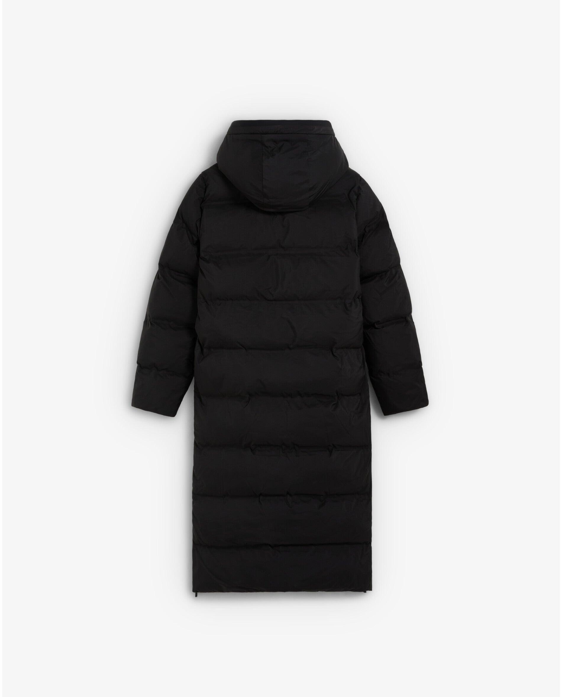 Acolchado de mujer largo con capucha - Scalpers - Negro Negro-3