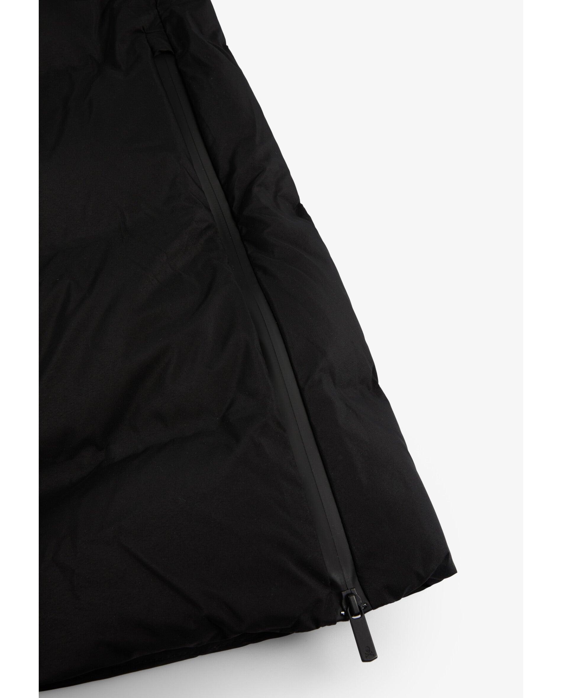 Acolchado de mujer largo con capucha - Scalpers - Negro Negro-4