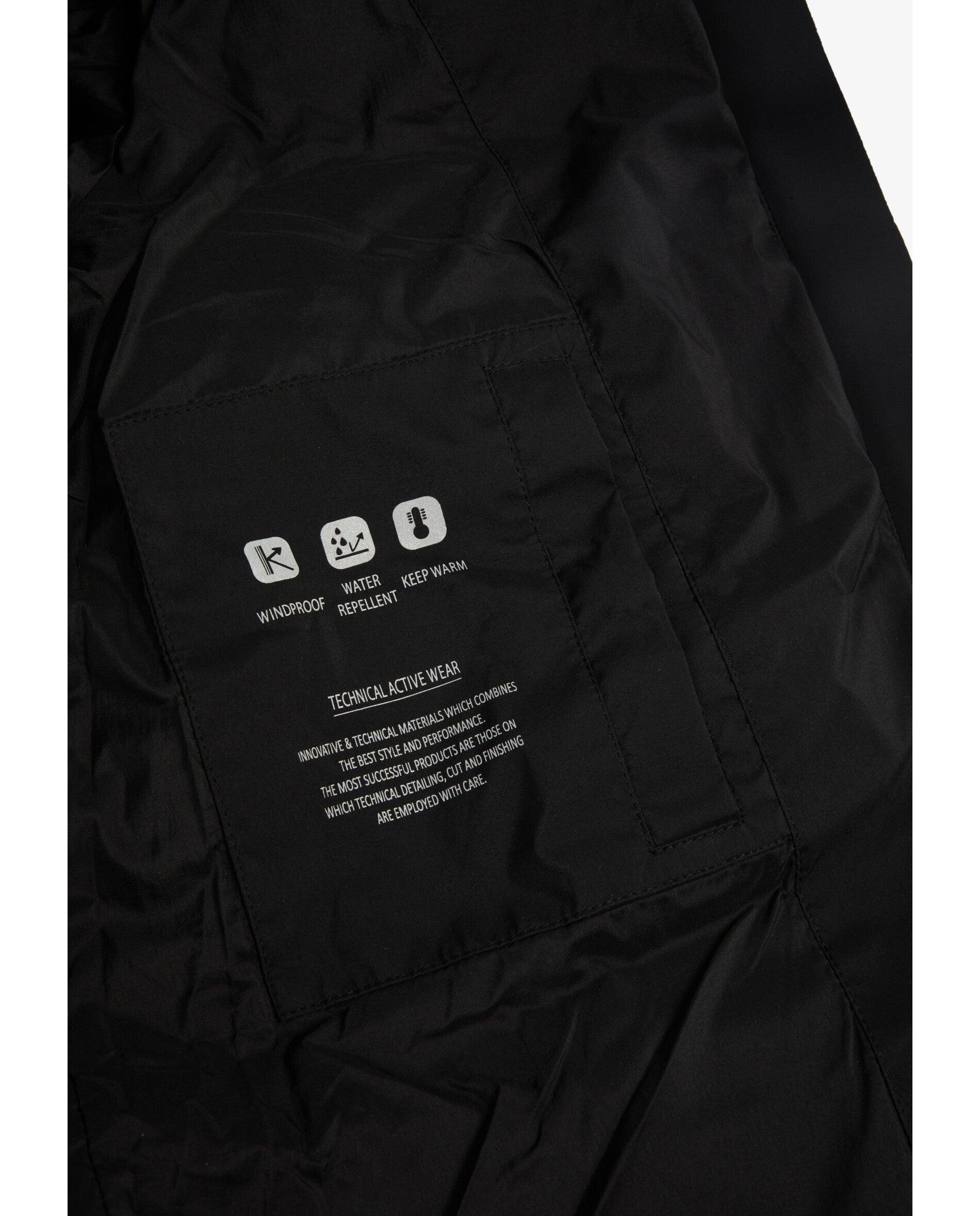 Acolchado de mujer largo con capucha - Scalpers - Negro Negro-5