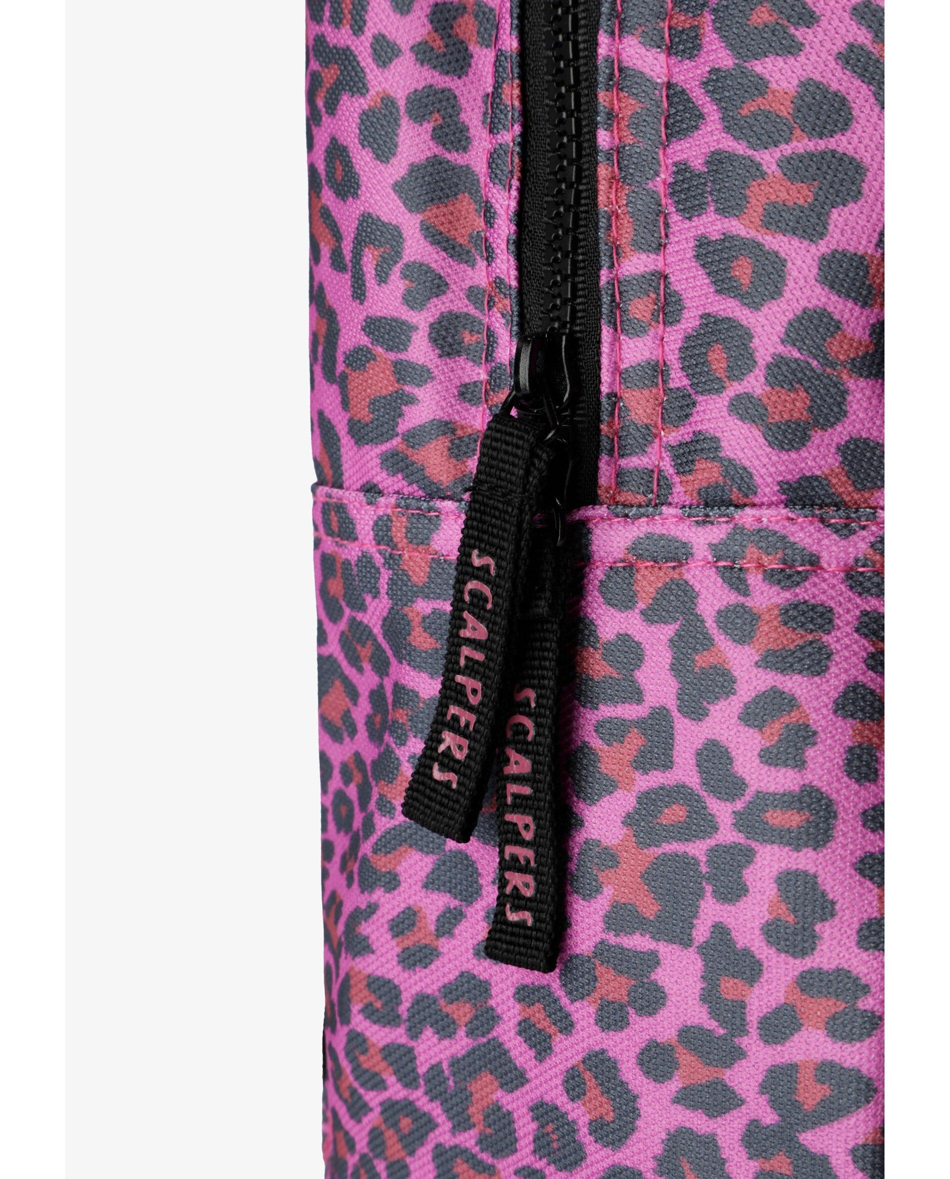 Mochila de niña animal print con bolsillo frontal - Scalpers - Rosa Rosa-4