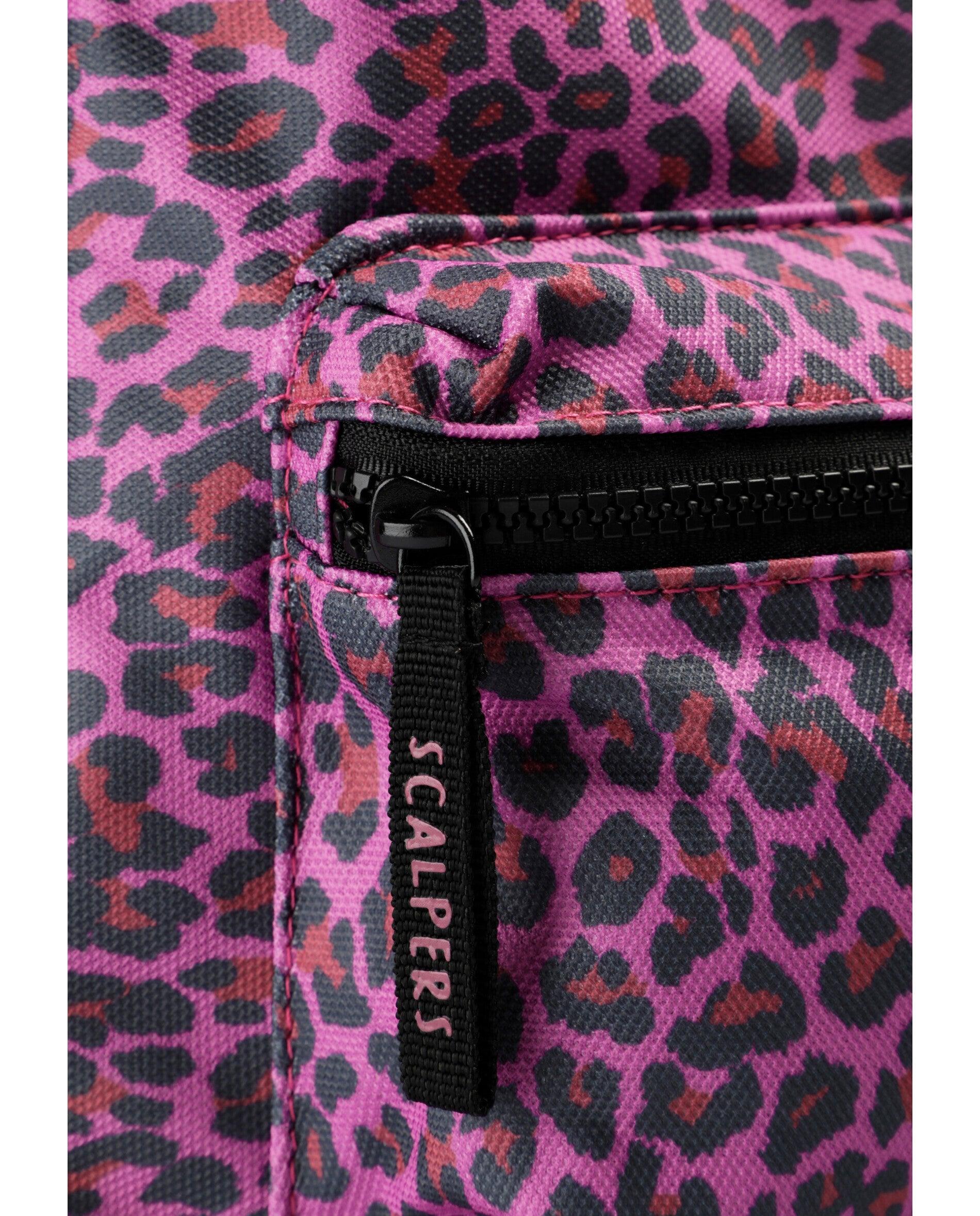 Mochila de niña animal print con bolsillo frontal - Scalpers - Rosa Rosa-5
