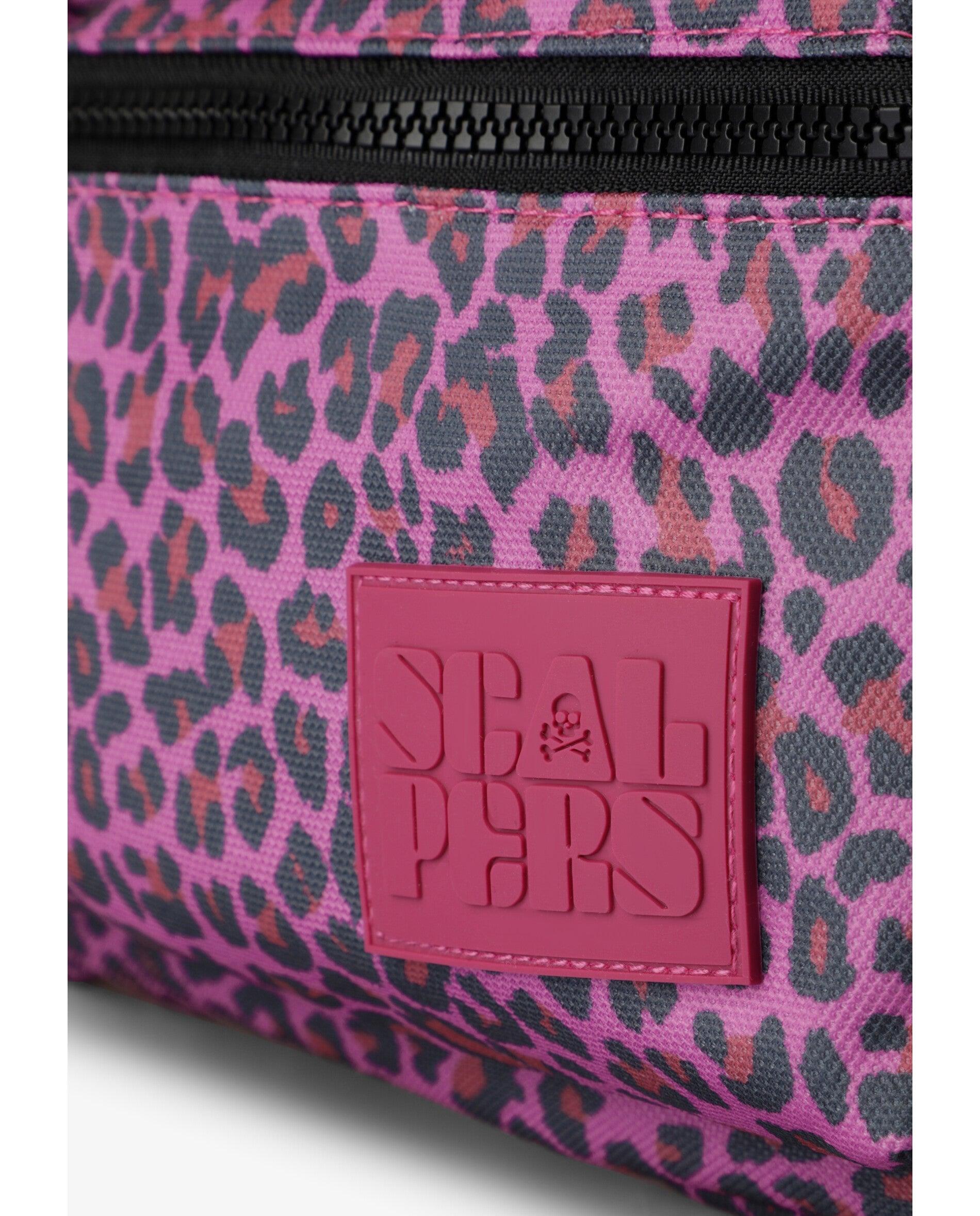 Mochila de niña animal print con bolsillo frontal - Scalpers - Rosa Rosa-6