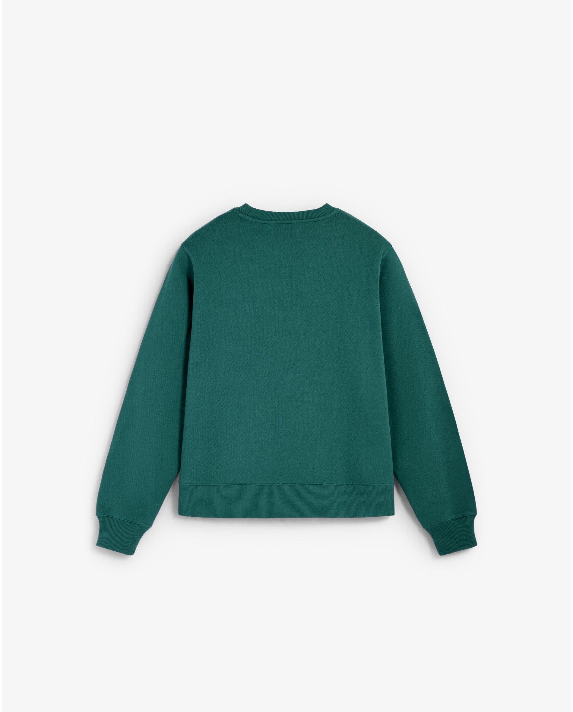 Sudadera de mujer 100% algodón con cuello redondo - Scalpers - Verde grisáceo Verde grisáceo-4