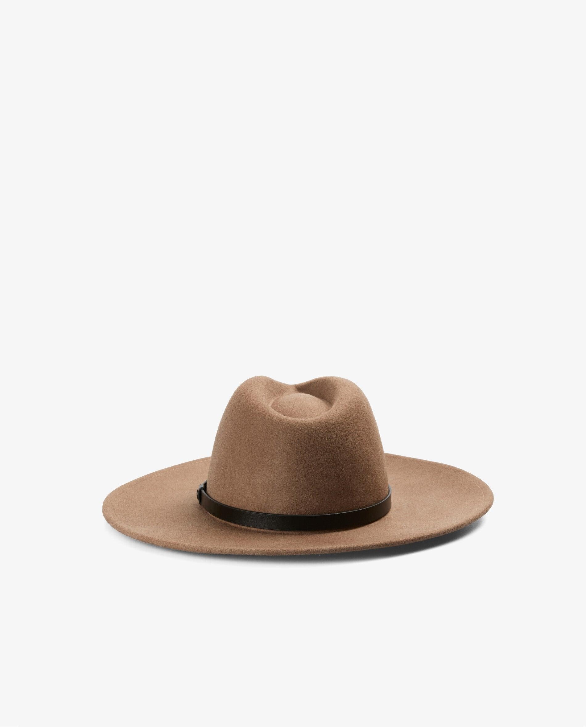 Imagen 3 de Sombrero de mujer de lana con tira decorativa - Scalpers - Marrón claro Marrón claro