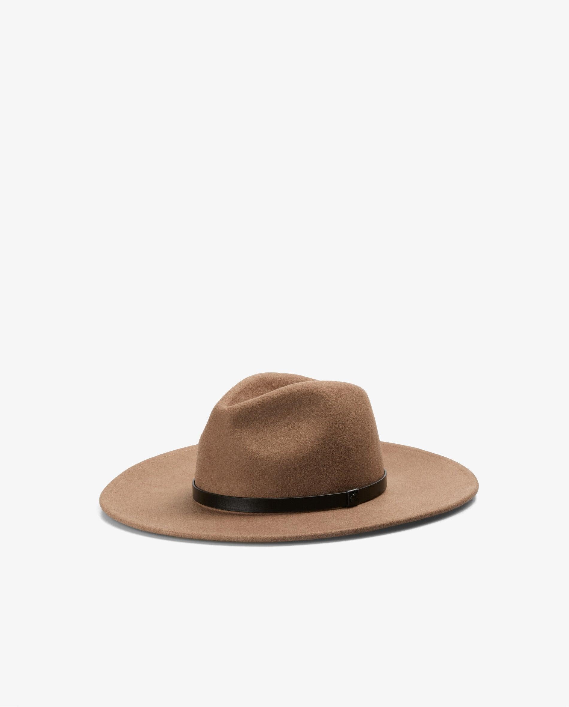 Imagen 2 de Sombrero de mujer de lana con tira decorativa - Scalpers - Marrón claro Marrón claro