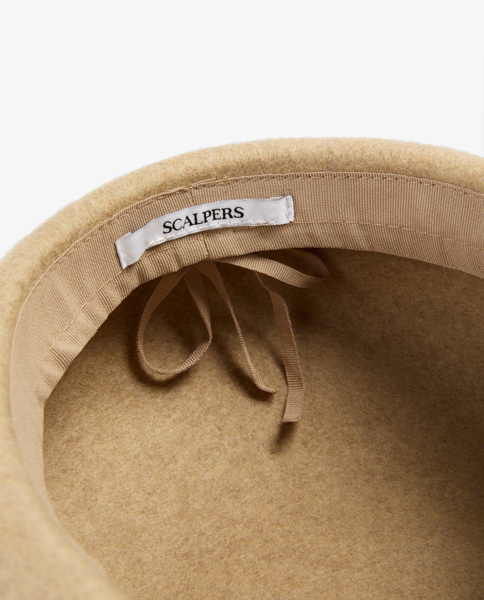 Imagen 6 de Gorro de mujer de lana tipo casquete - Scalpers - Natural Natural