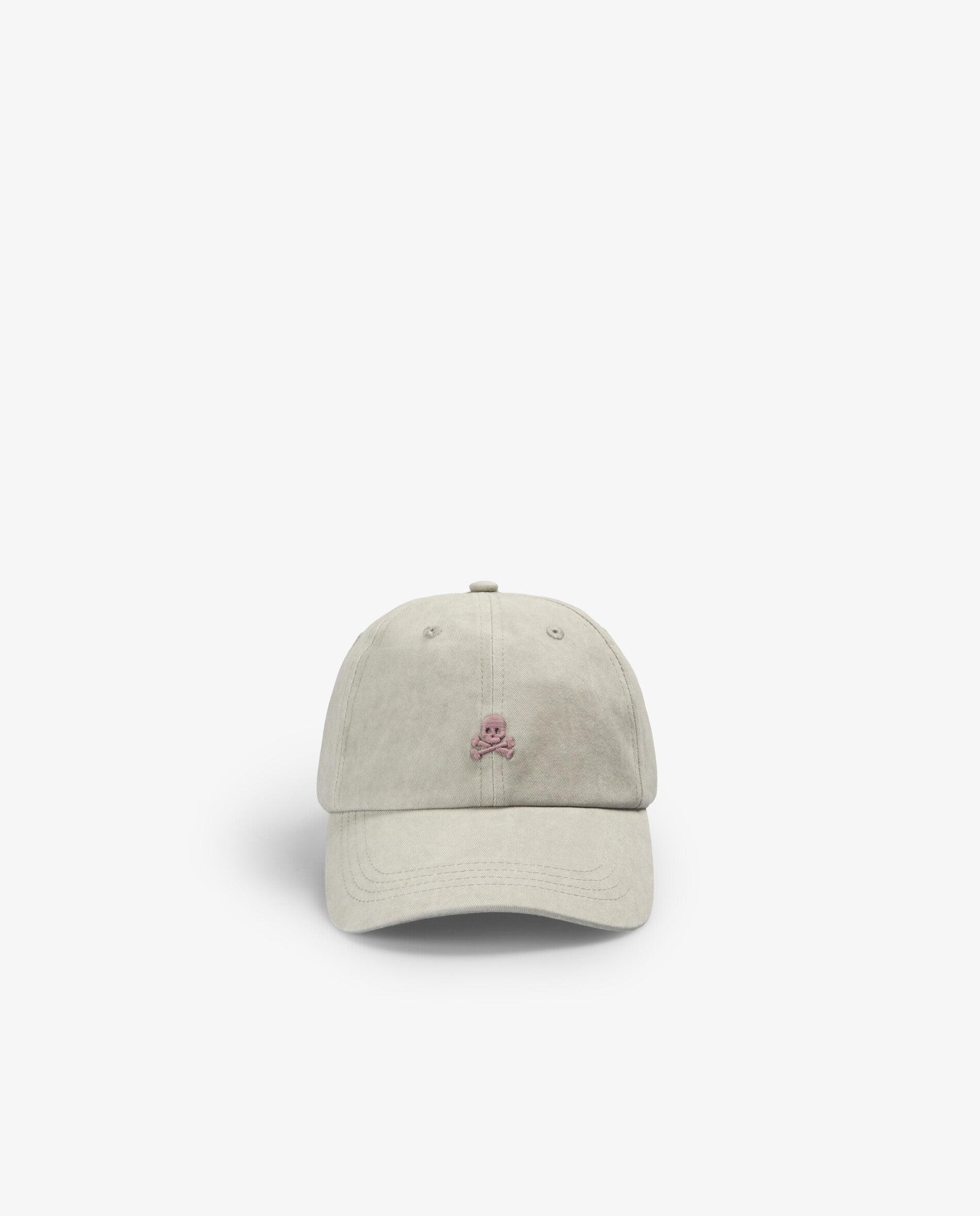 Gorra de mujer ajustable con calavera bordada - Scalpers - Gris Gris-3
