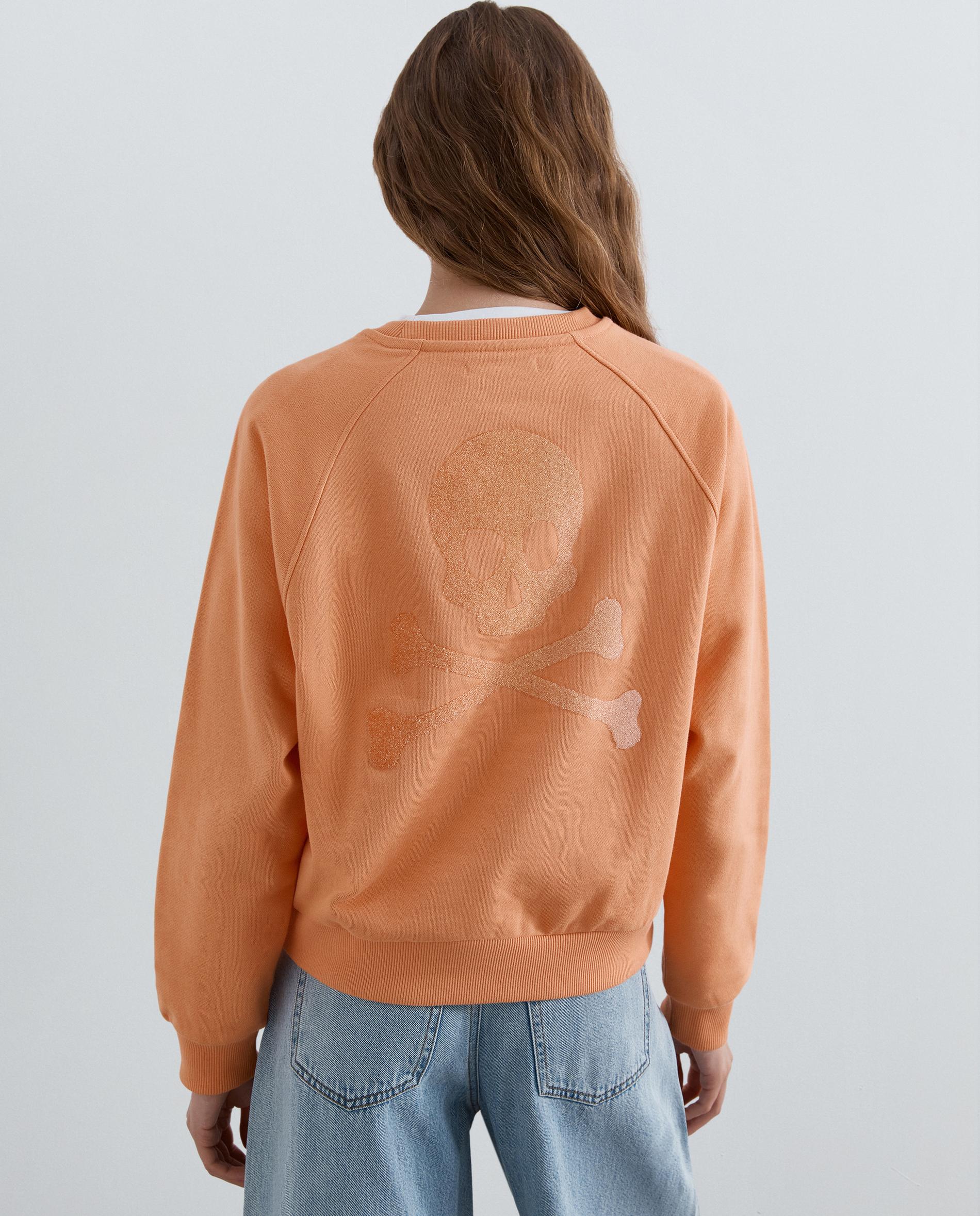 Sudadera de mujer en algodón con bordado en pecho - Scalpers - Rosa Rosa-2