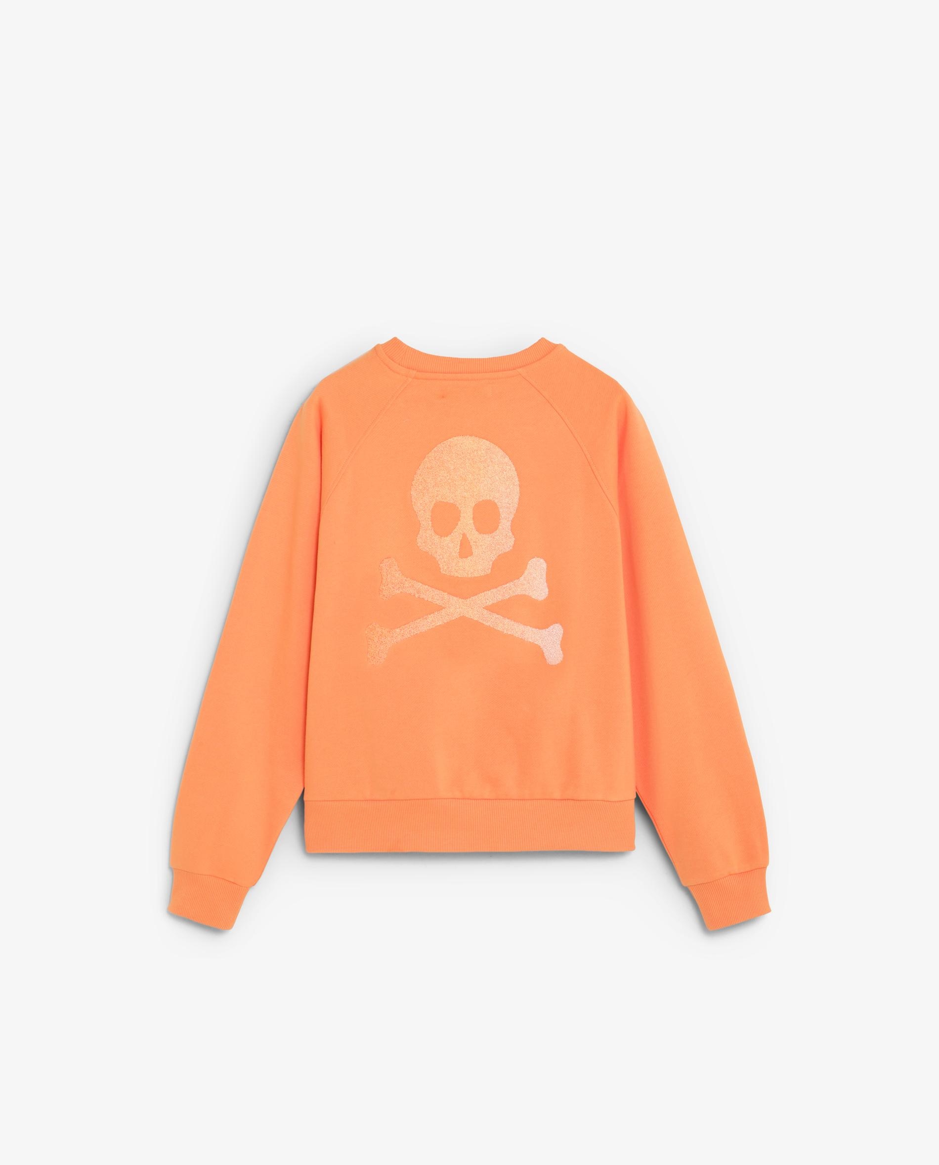 Sudadera de mujer en algodón con bordado en pecho - Scalpers - Rosa Rosa-5