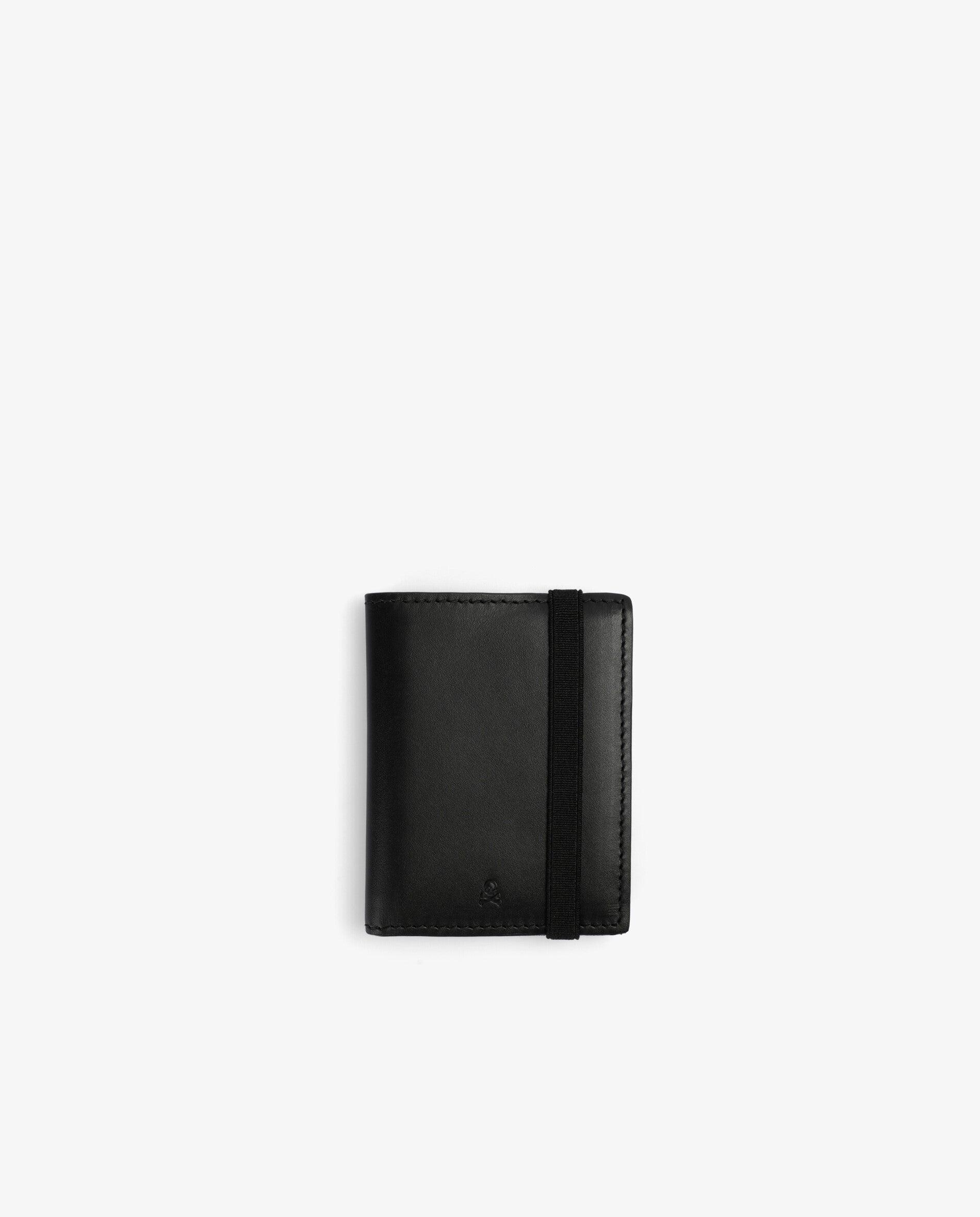 Imagen 1 de Cartera de hombre de piel plegable con goma elástica - Scalpers - Negro Negro