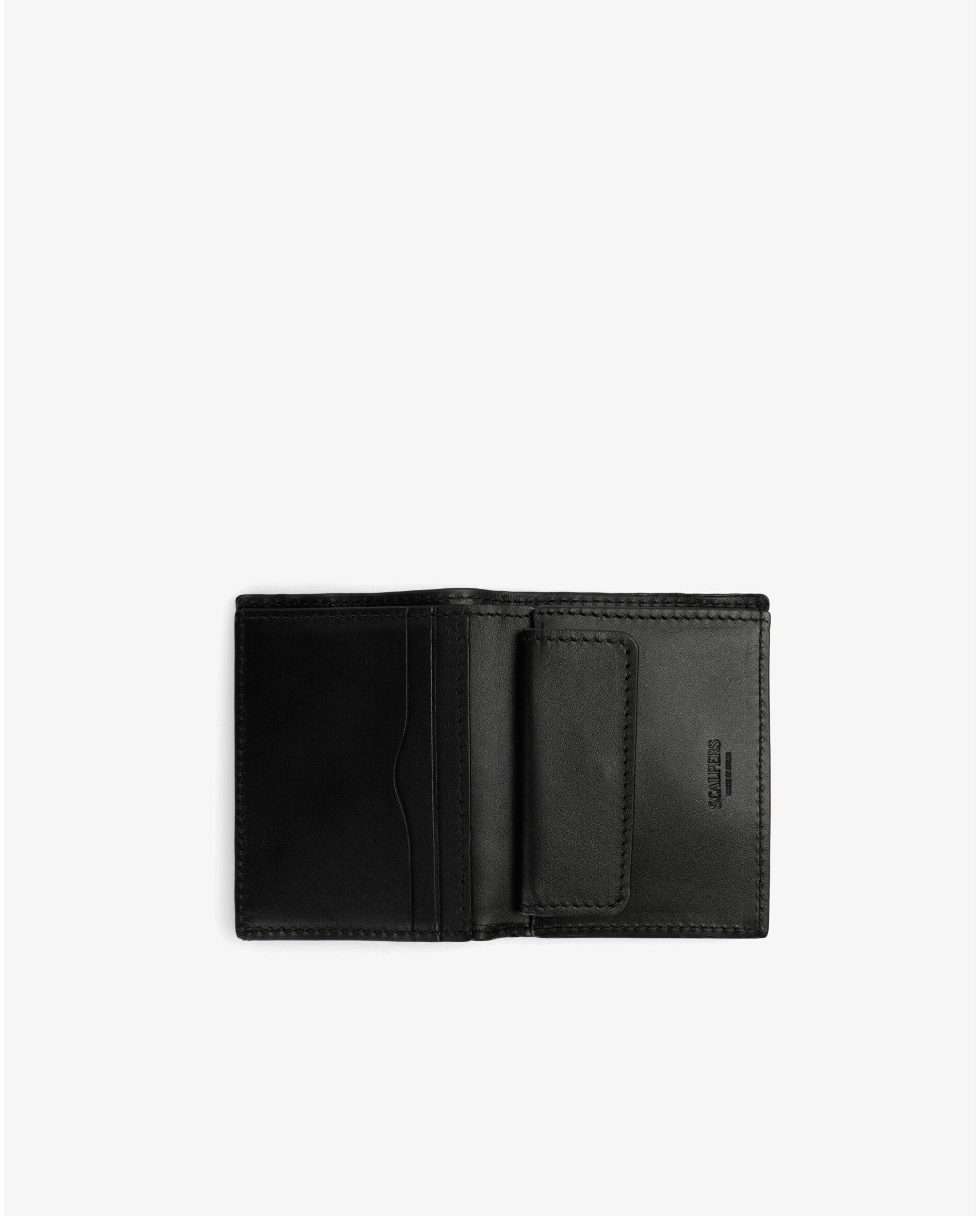 Imagen 4 de Cartera de hombre de piel plegable con goma elástica - Scalpers - Negro Negro