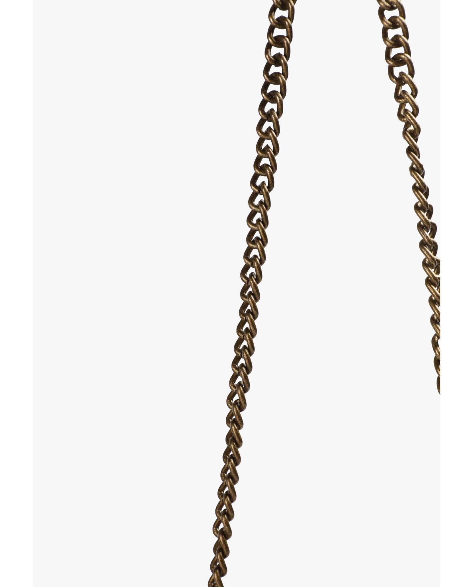 Bolso de mano de abalorios con cadena extraíble - Scalpers - Oro / Plata Oro / Plata-6