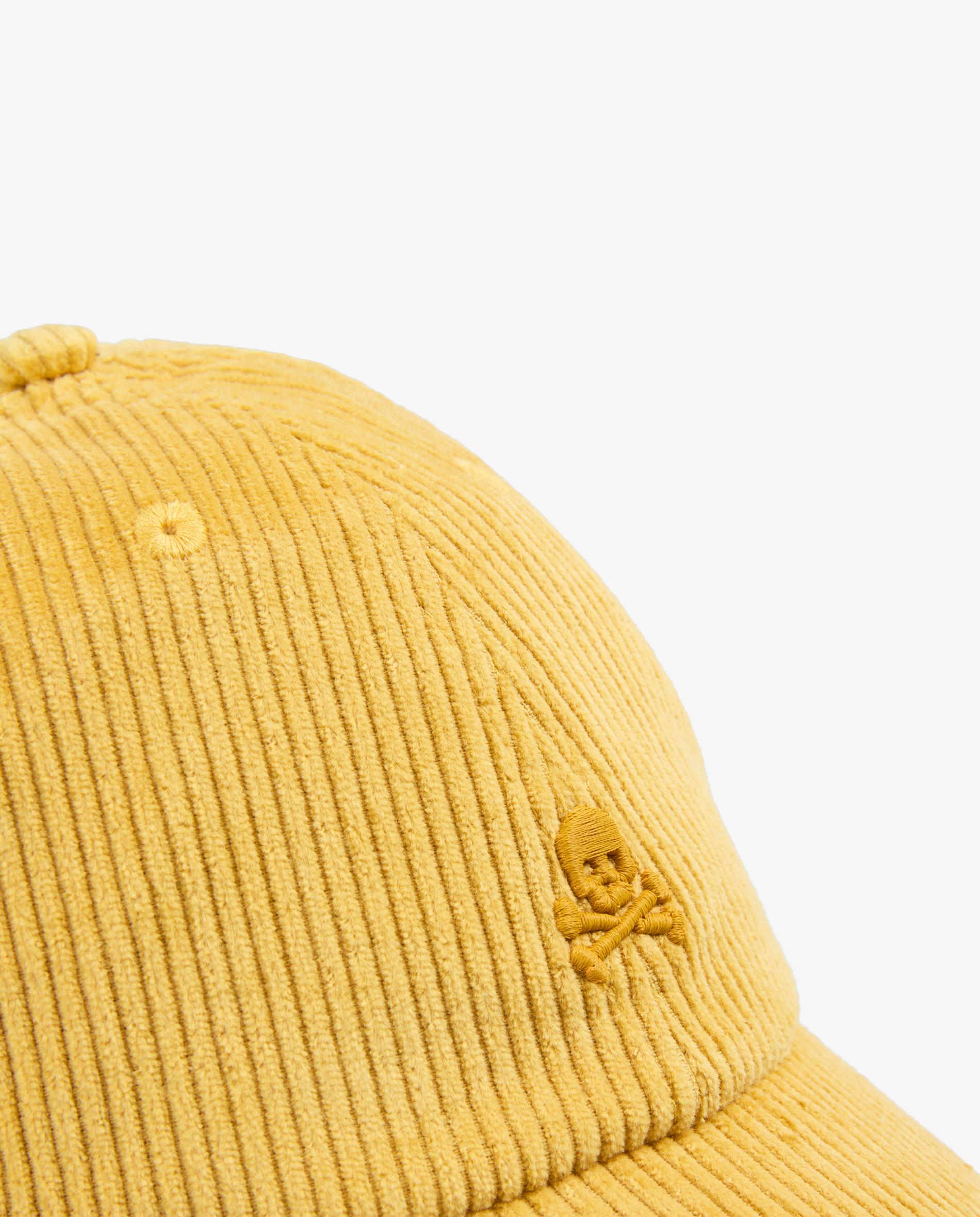Gorra de mujer ajustable en tejido de pana - Scalpers - Mostaza Mostaza-2