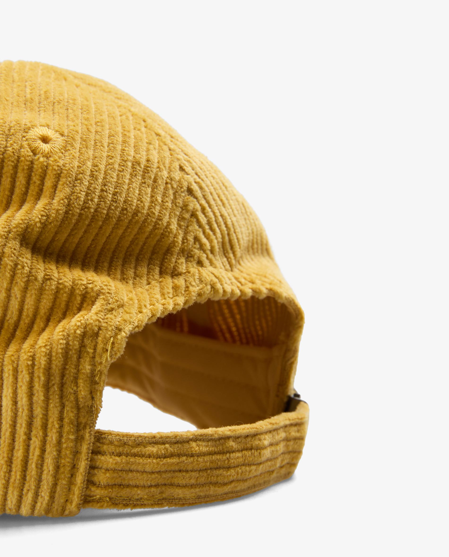 Gorra de mujer ajustable en tejido de pana - Scalpers - Mostaza Mostaza-4