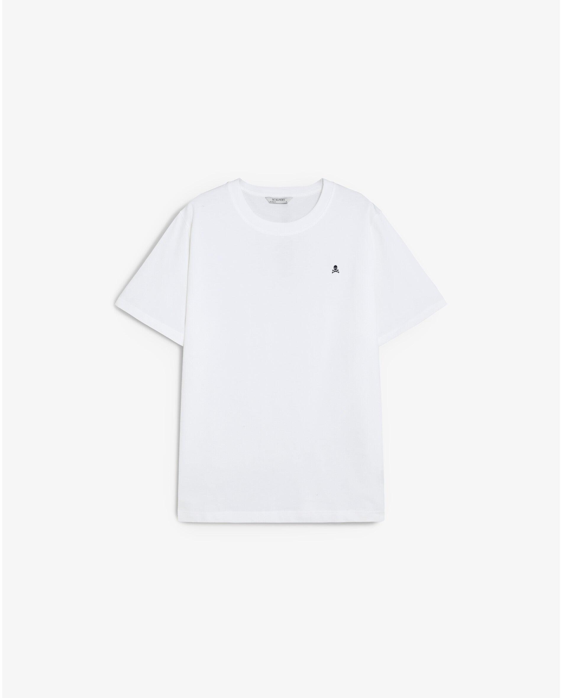 Camiseta de manga corta de hombre relaxed fit con estampado trasero - Scalpers - Blanco Blanco-7