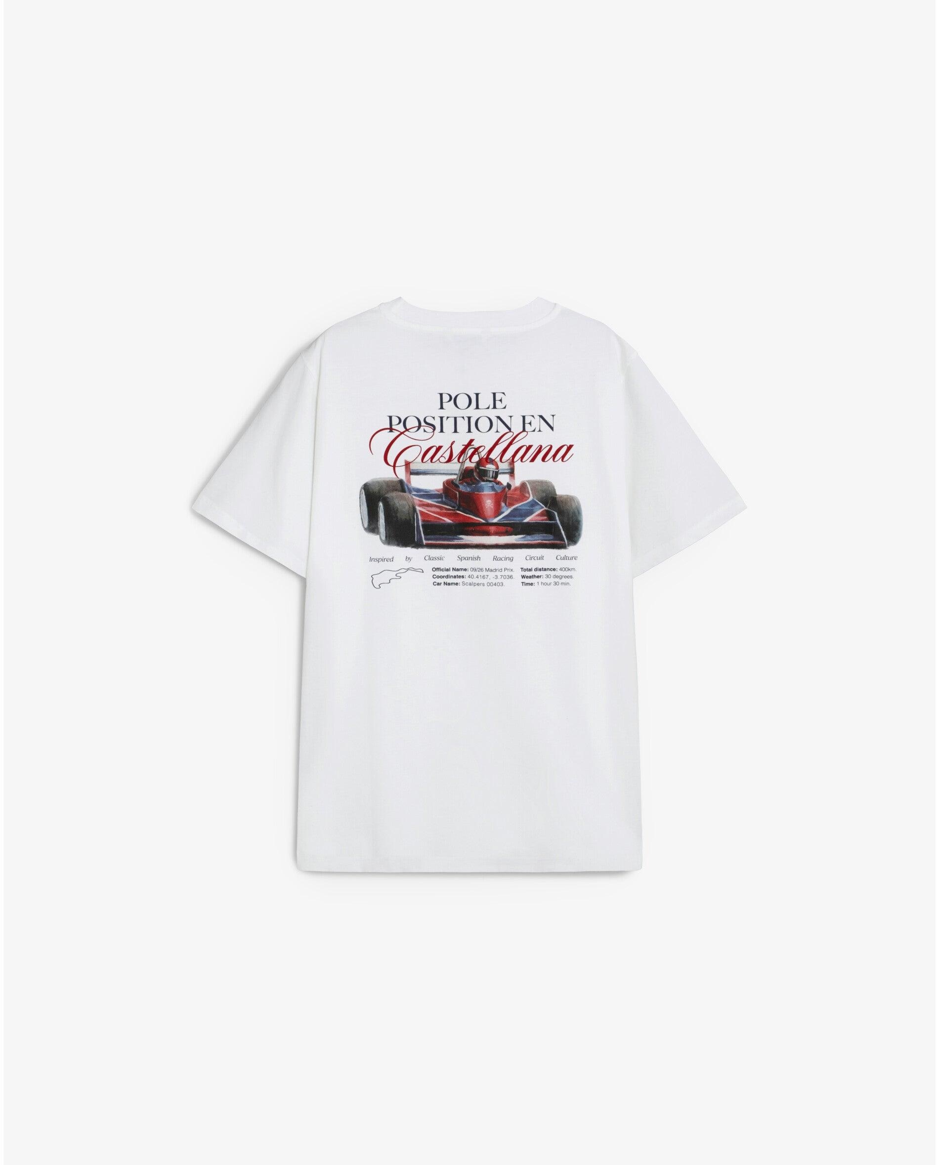 Camiseta de manga corta de hombre relaxed fit con print trasero - Scalpers - Blanco Blanco-8