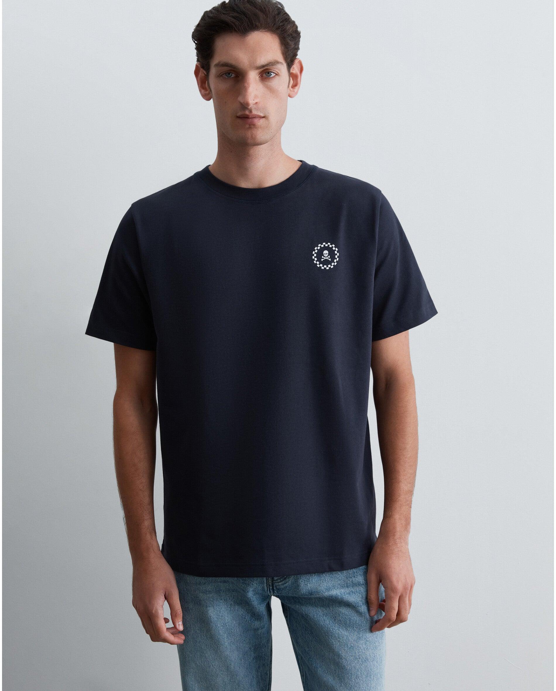 Imagen 0 de Camiseta de manga corta de hombre relaxed fit con estampado trasero Navy