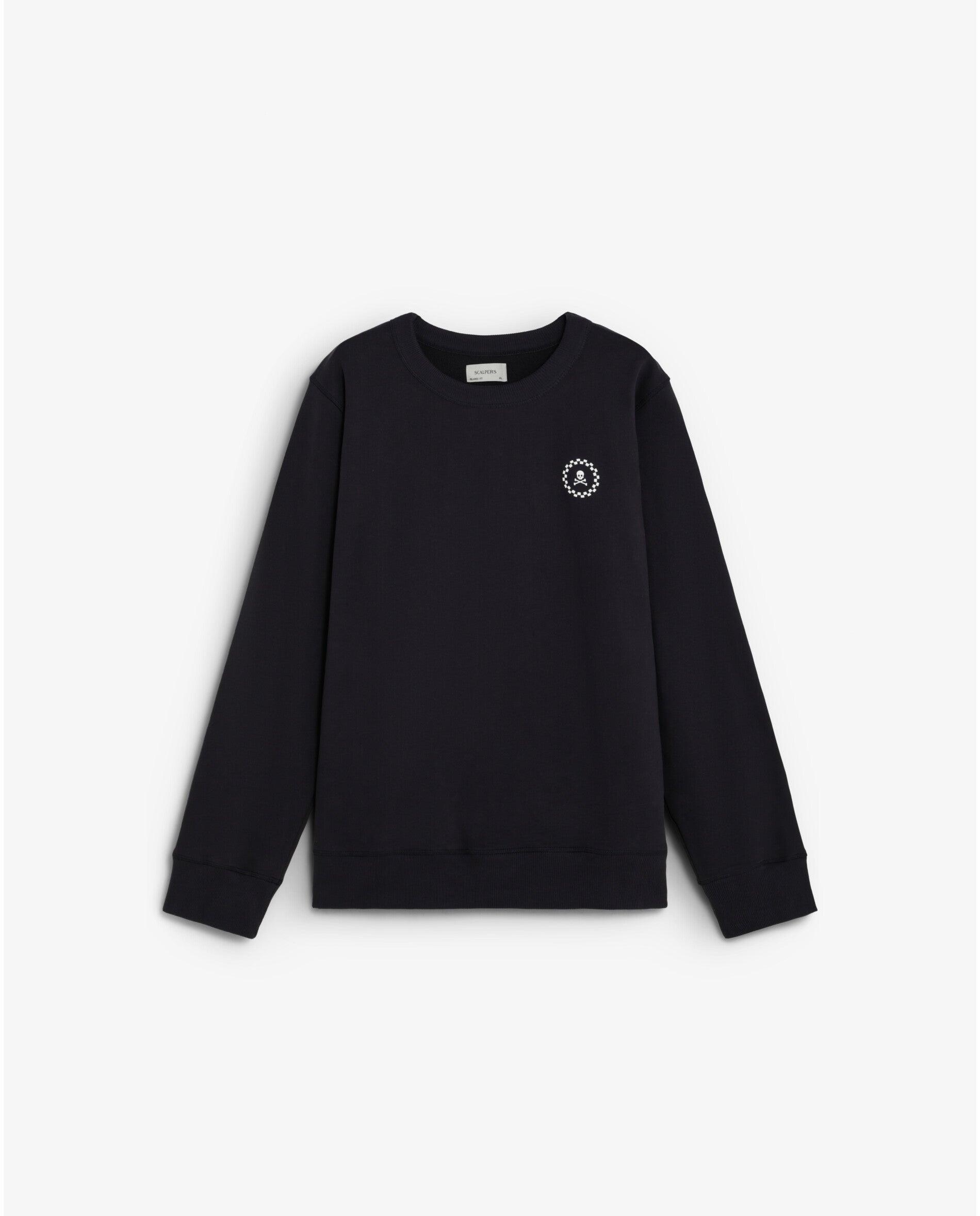 Sudadera de hombre con cuello redondo y logo trasero bordado - Scalpers - Navy Navy-6